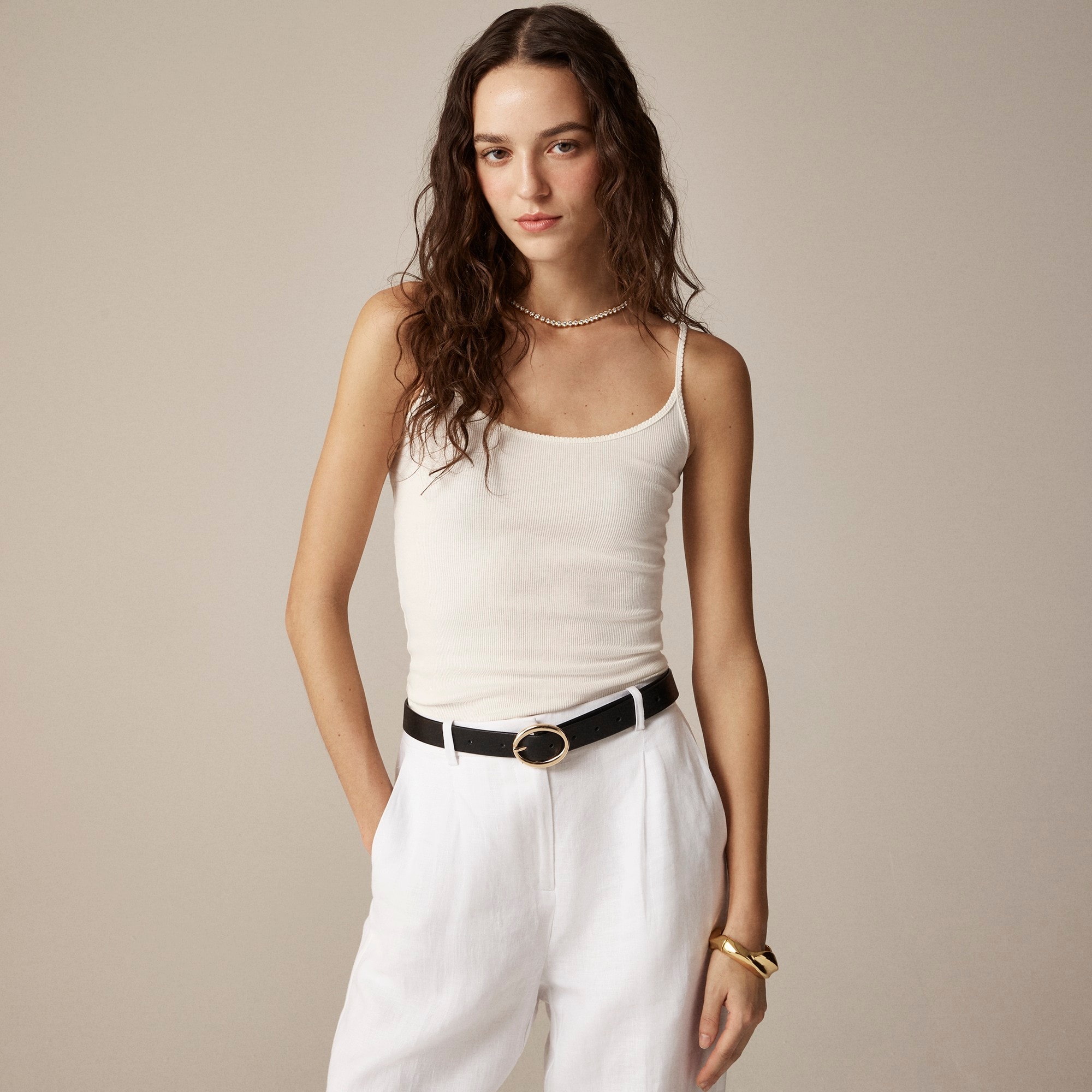 womens Fine rib camisole