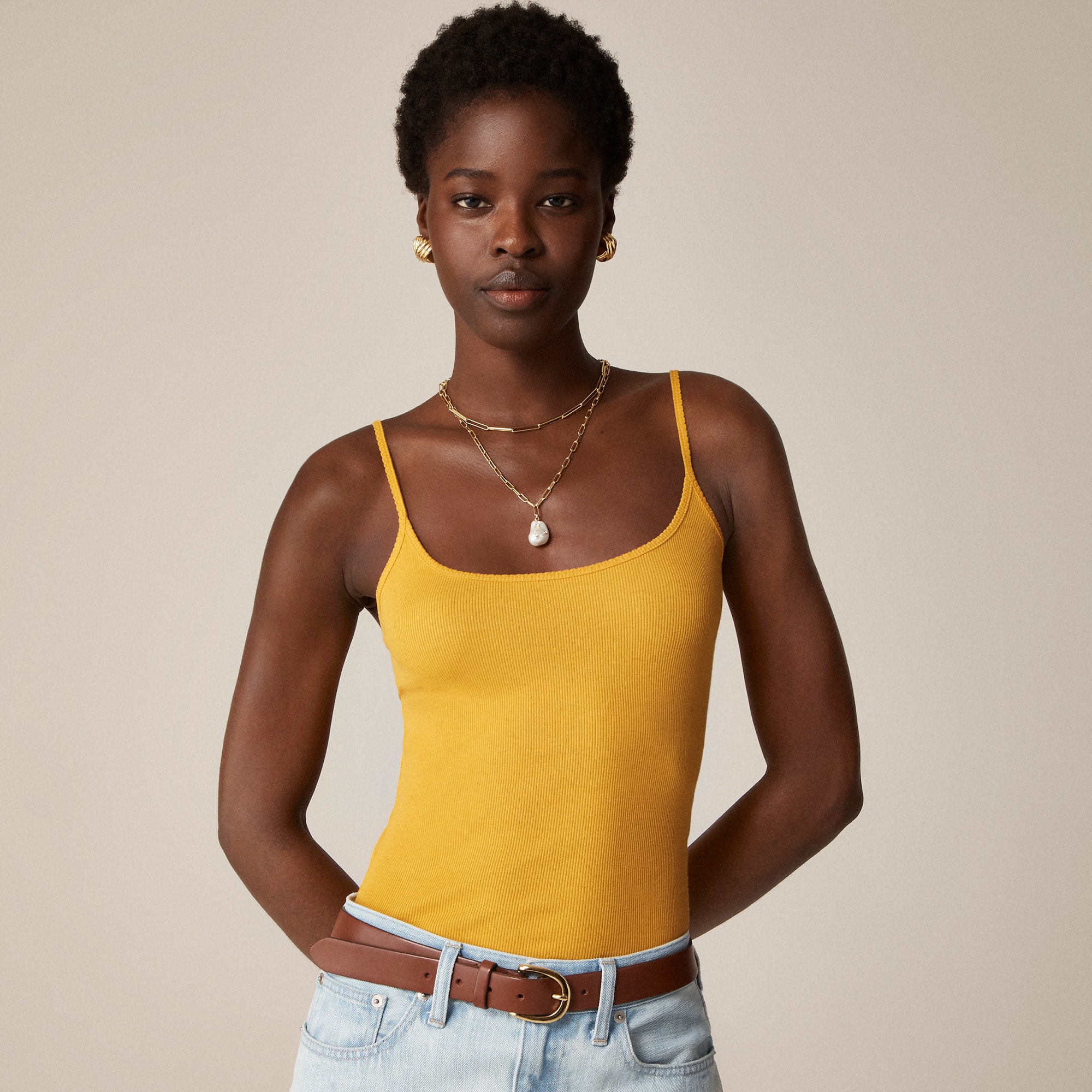 womens Fine rib camisole