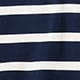 Mariner jersey long-sleeve polo T-shirt in stripe KATE PLACED STRIPE NAV