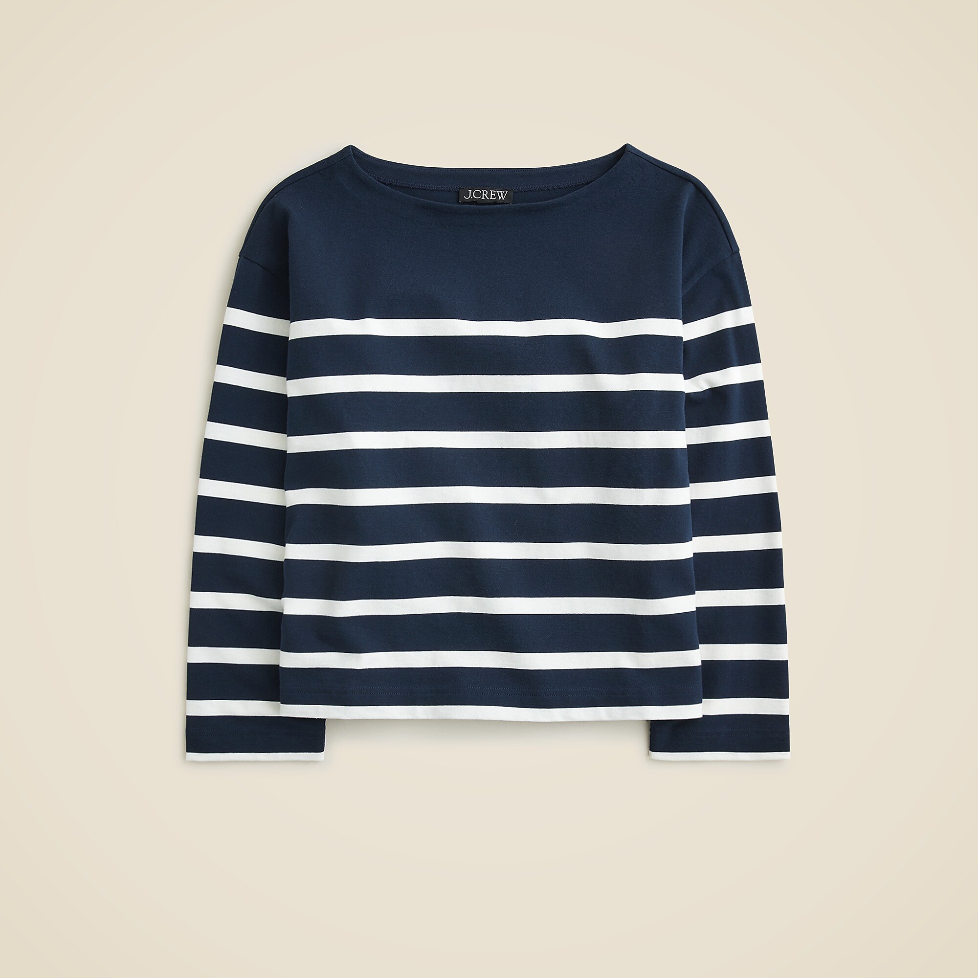 Mariner jersey relaxed boatneck T-shirt in stripe