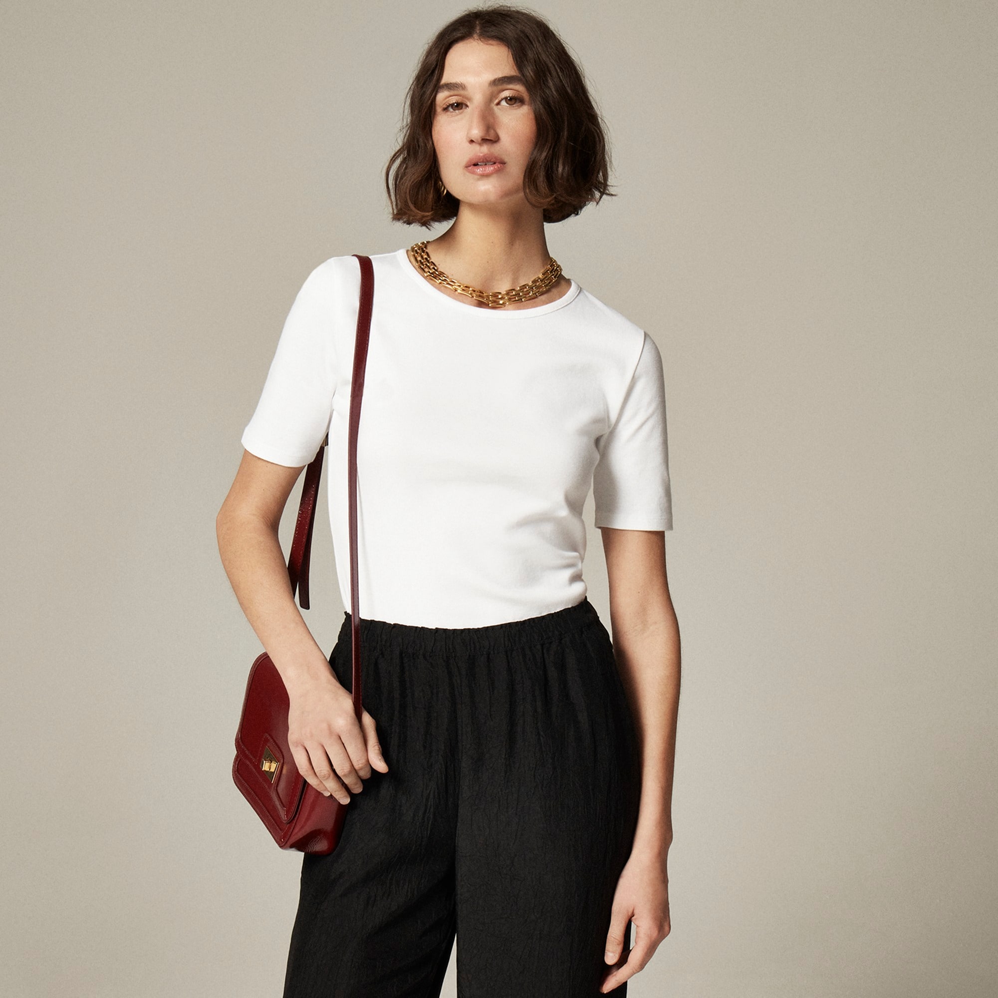 womens New perfect-fit short-sleeve T-shirt