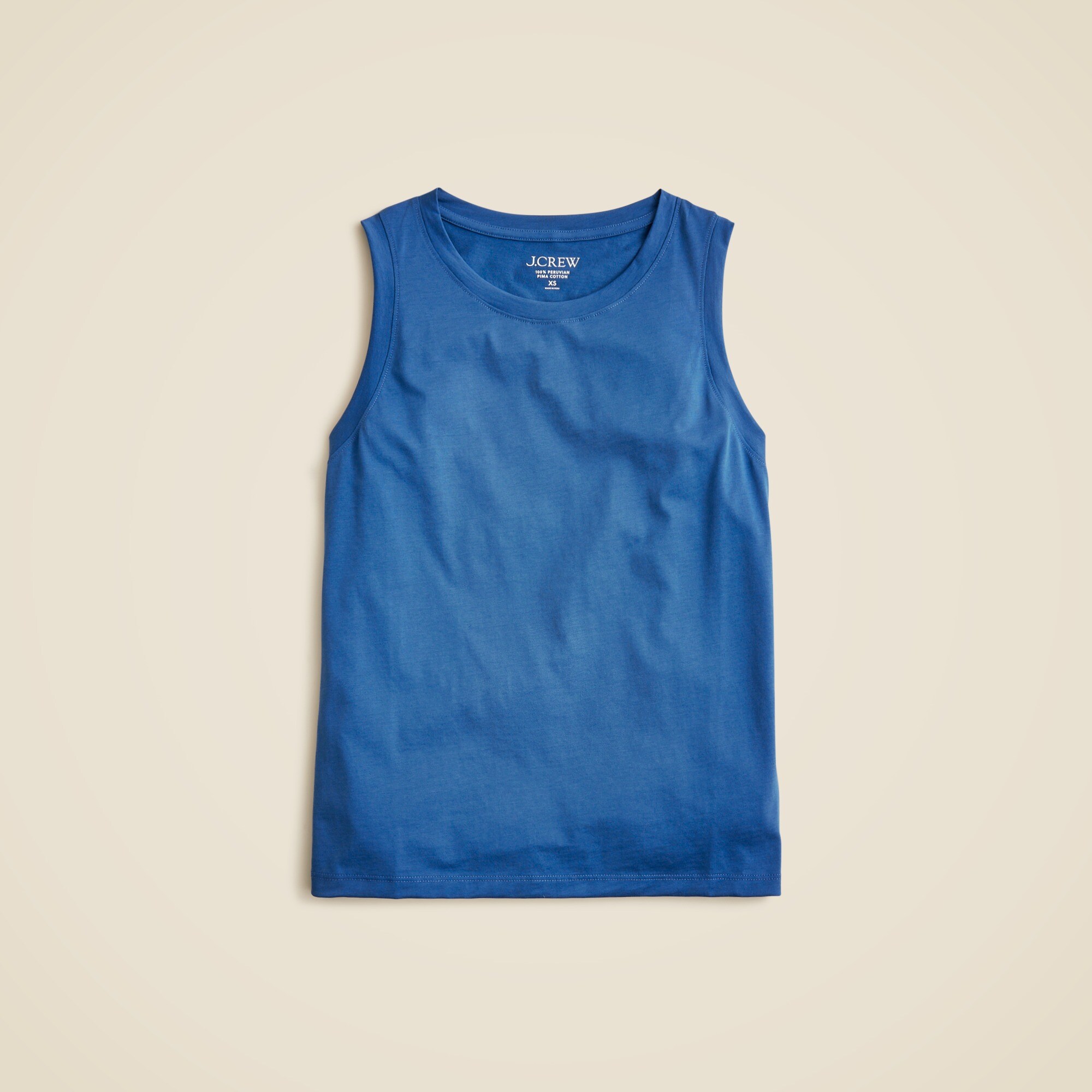 womens Pima cotton muscle tank top