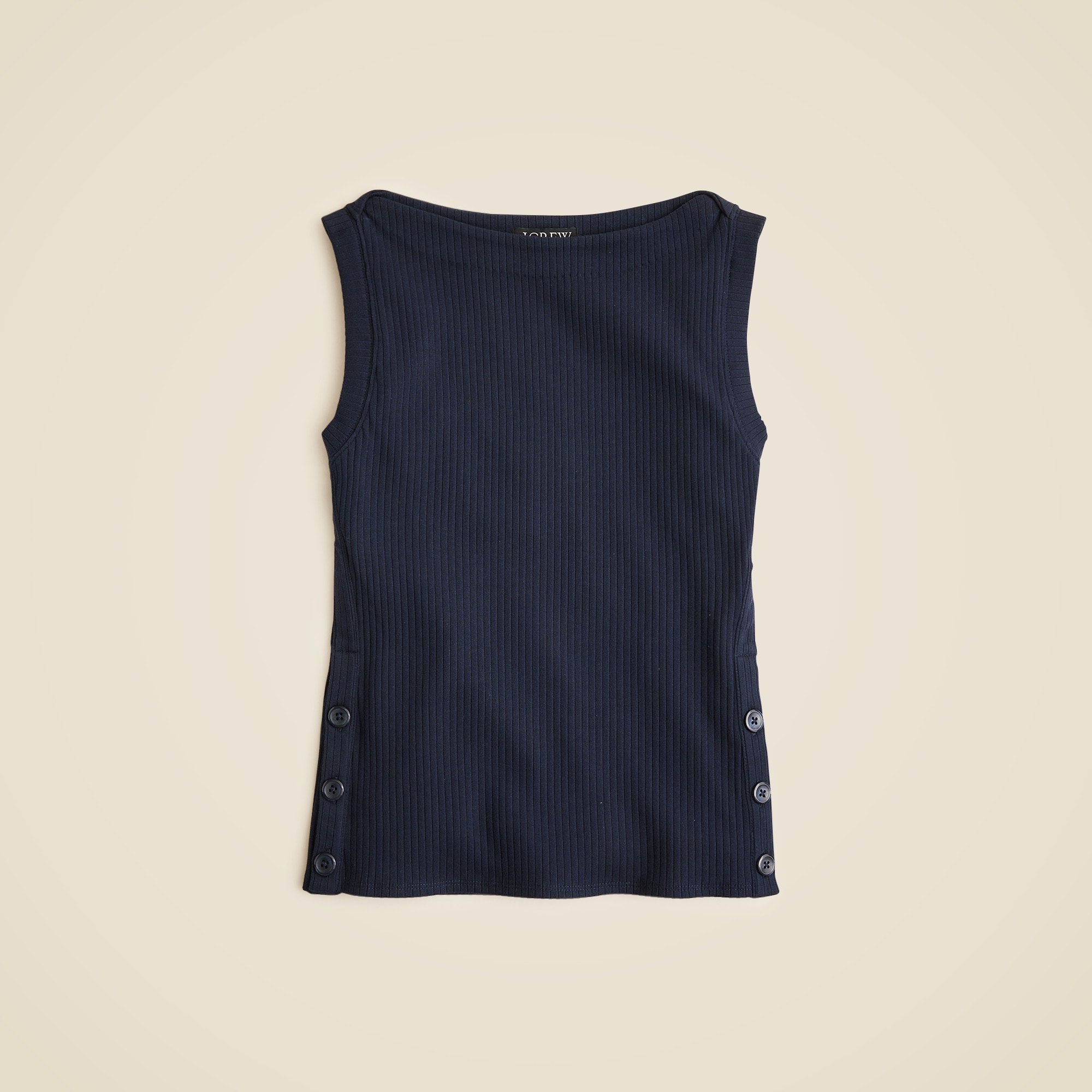 Vintage rib wide-strap tank top