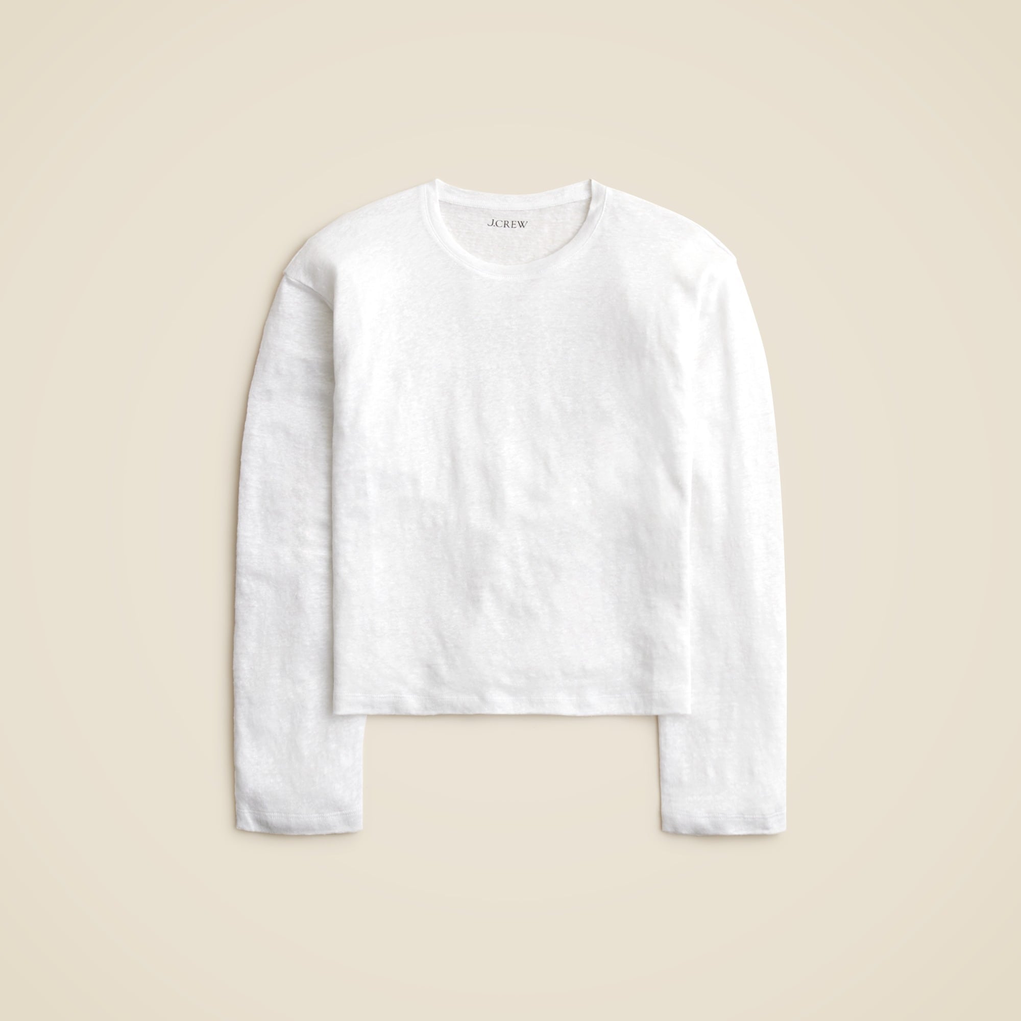 New relaxed linen long-sleeve T-shirt