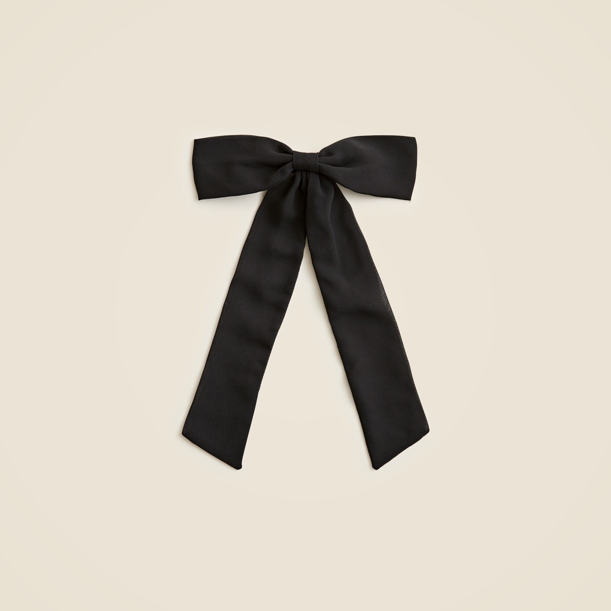 Oversized bow hair tie in chiffon