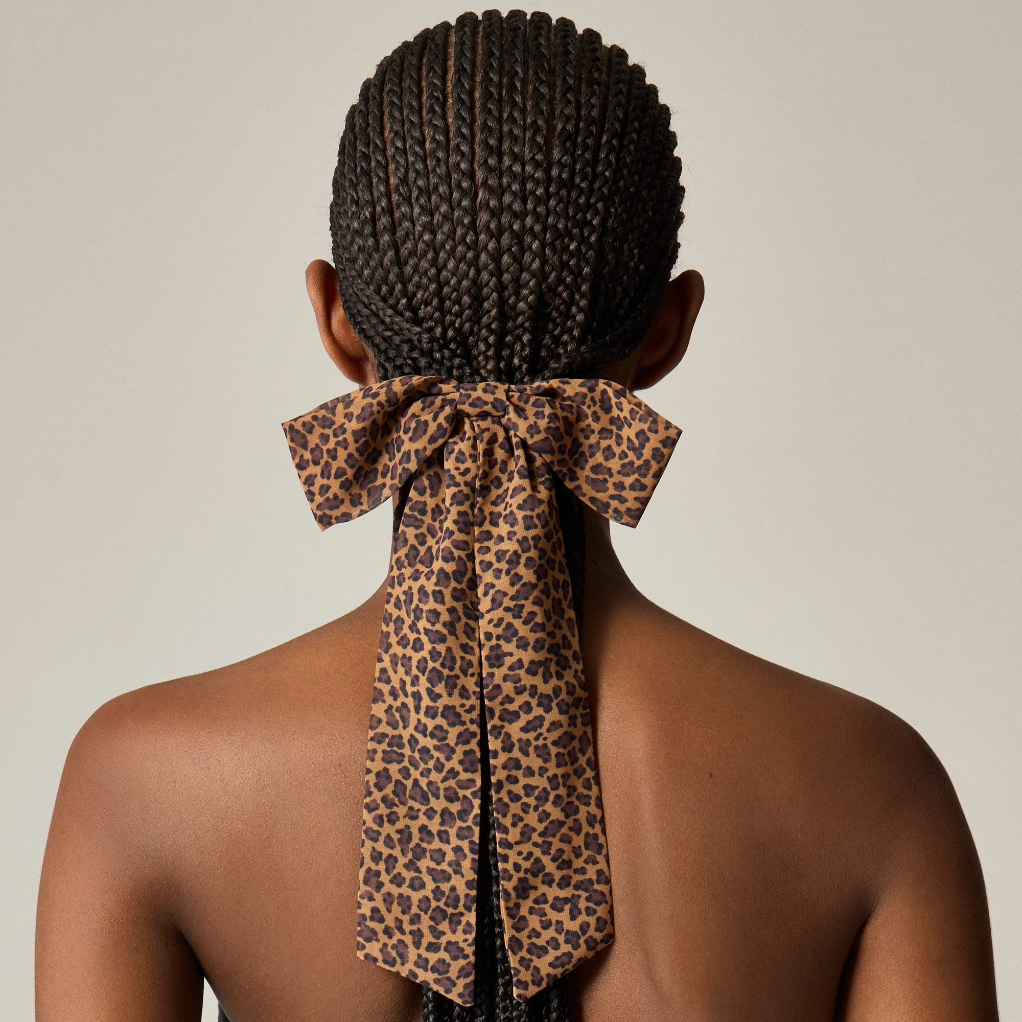 womens Oversized bow hair tie in chiffon