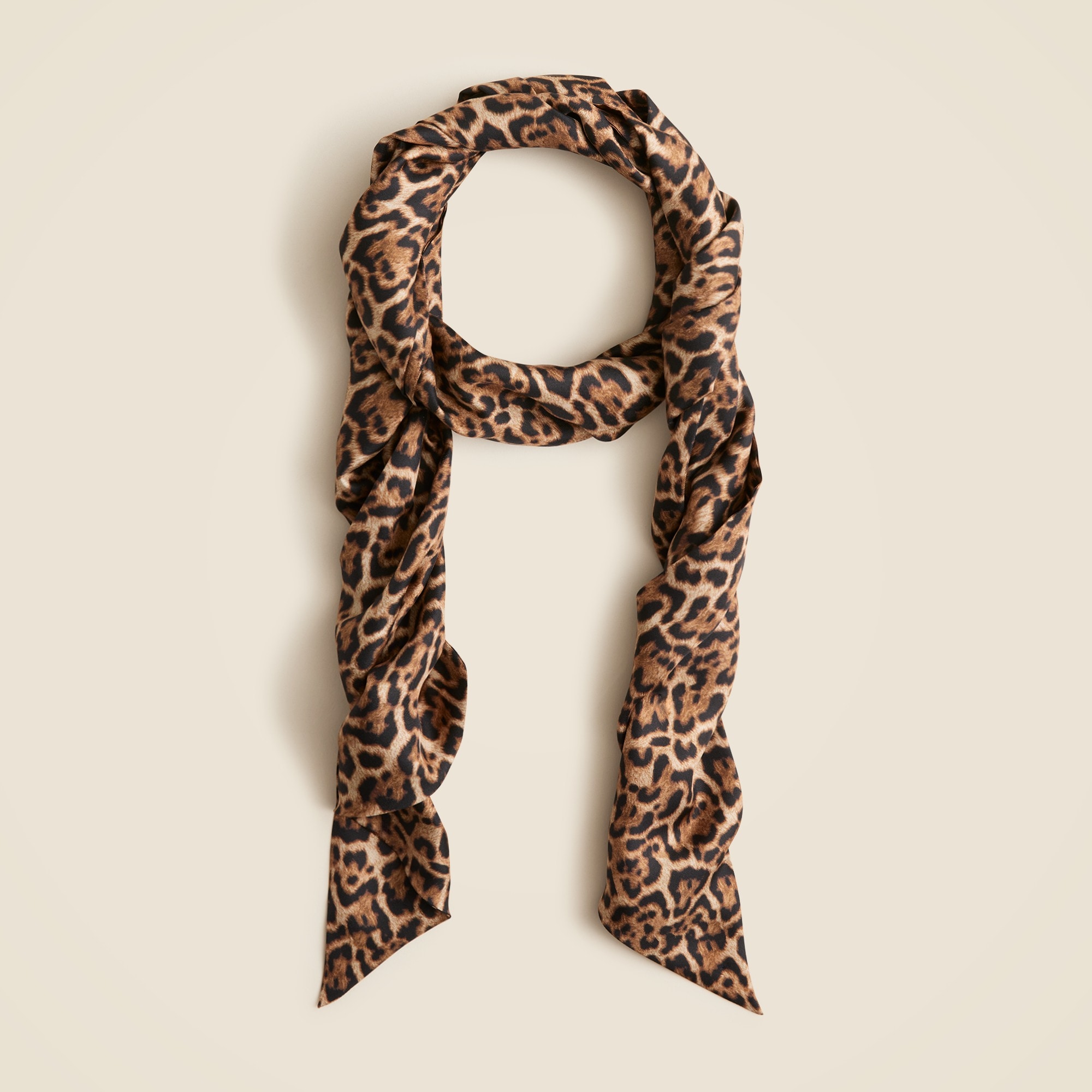 womens Long printed silk scarf