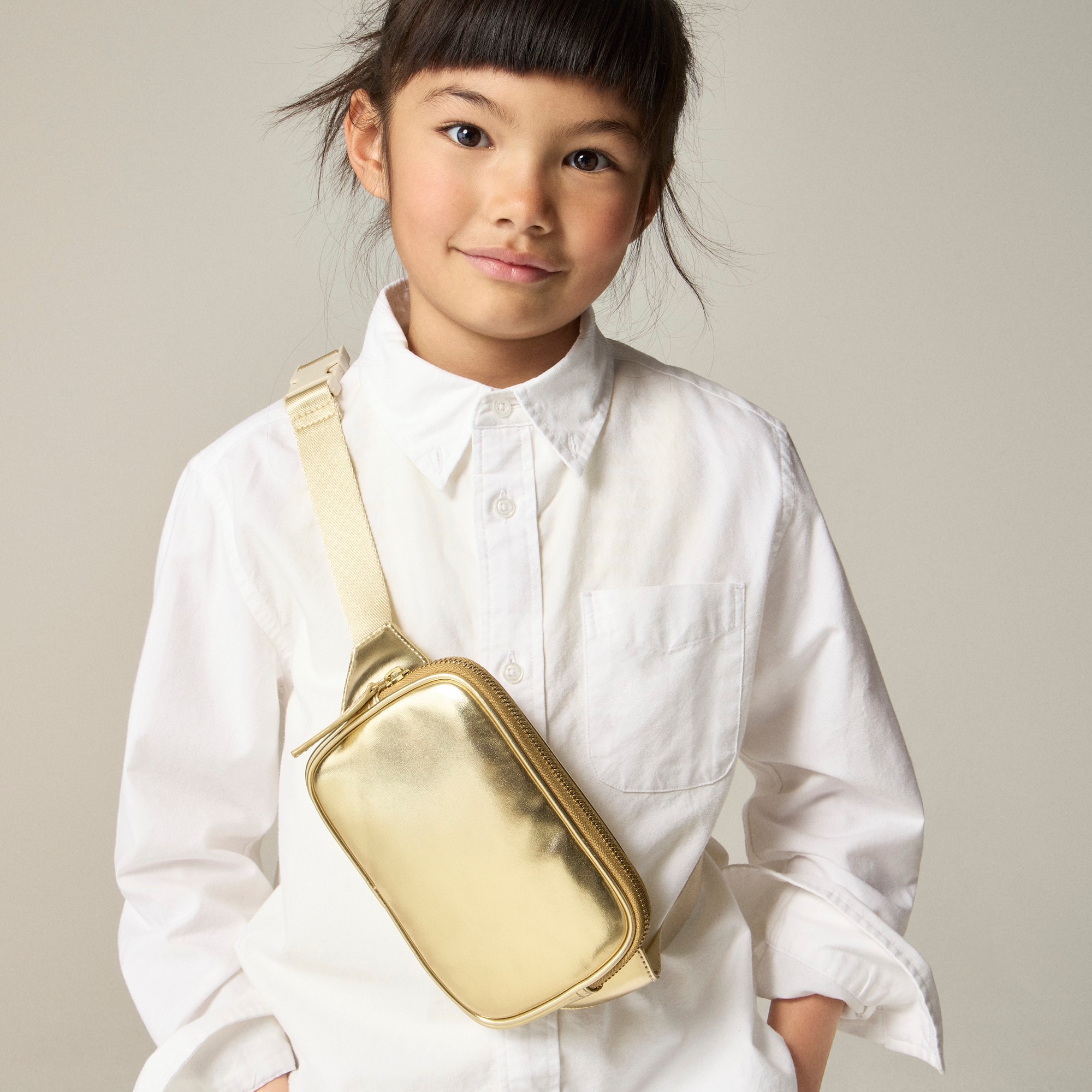 girls Girls' belt bag in metallic