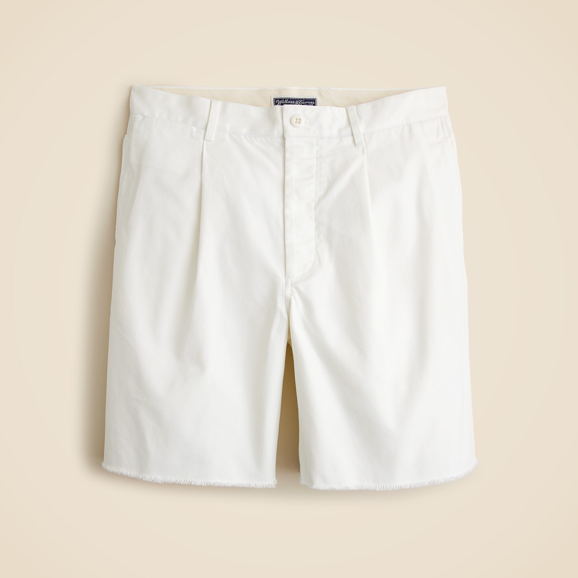 Wallace & Barnes 8" pleated cutoff chino short