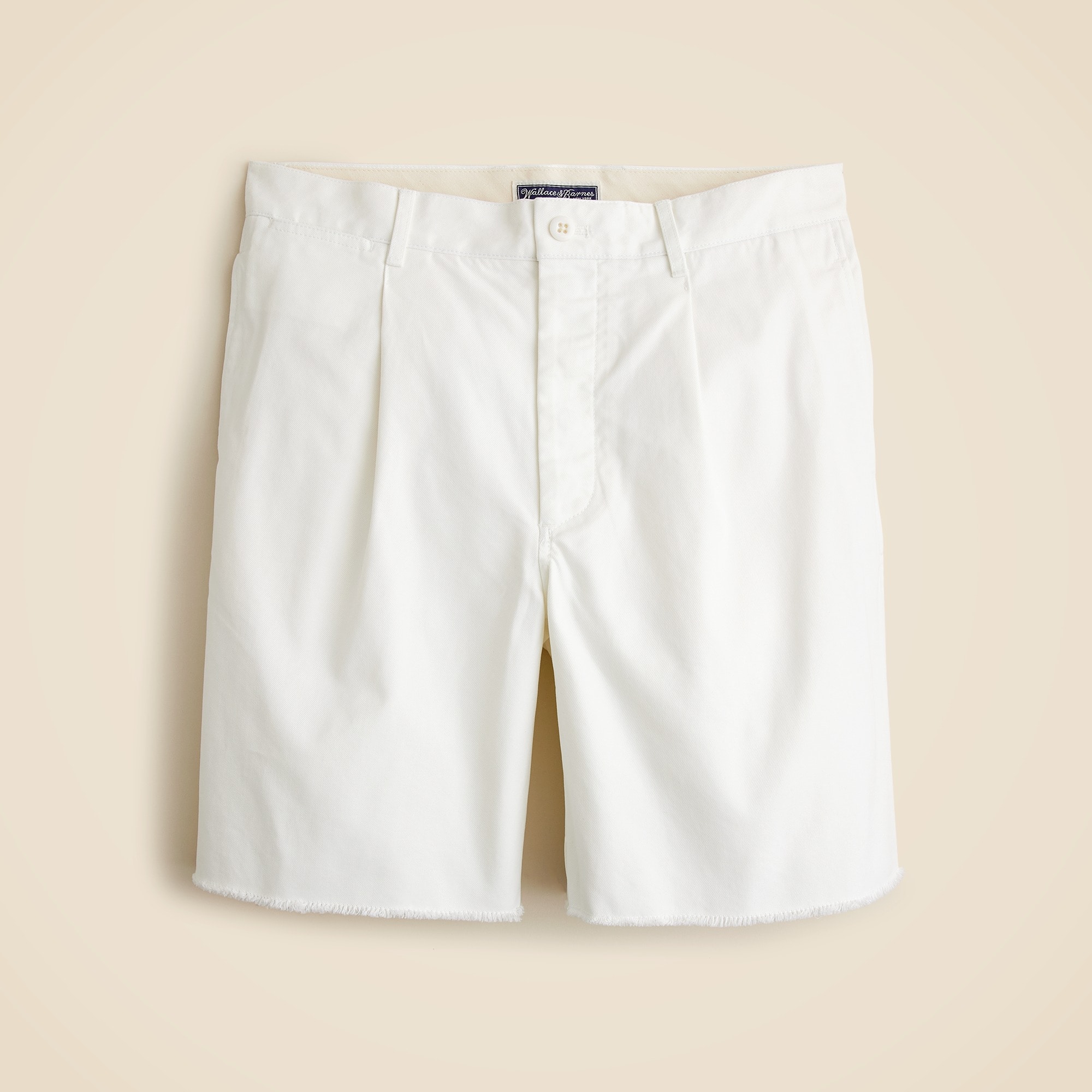 Wallace & Barnes 8" pleated cutoff chino short