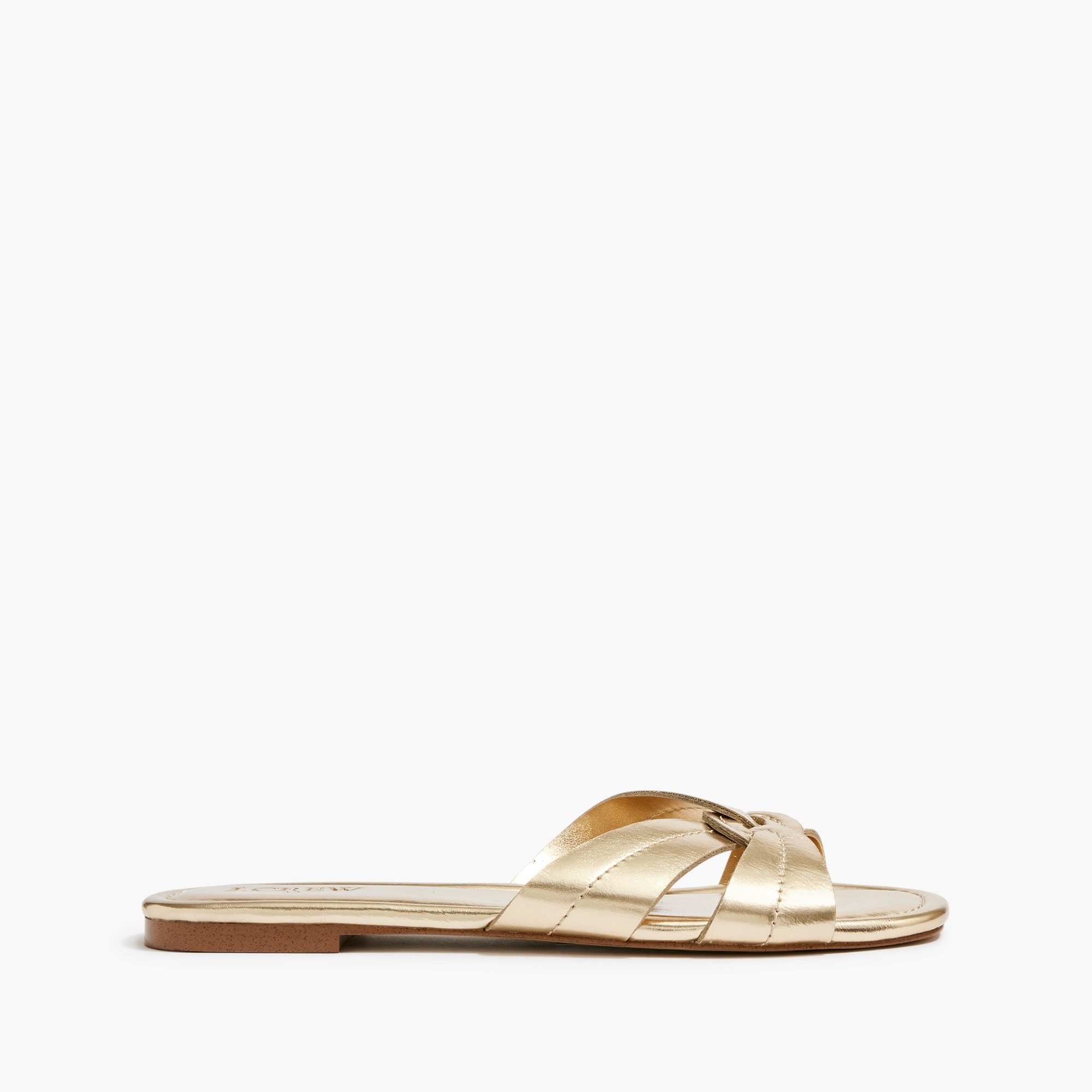 Stitched slide sandals