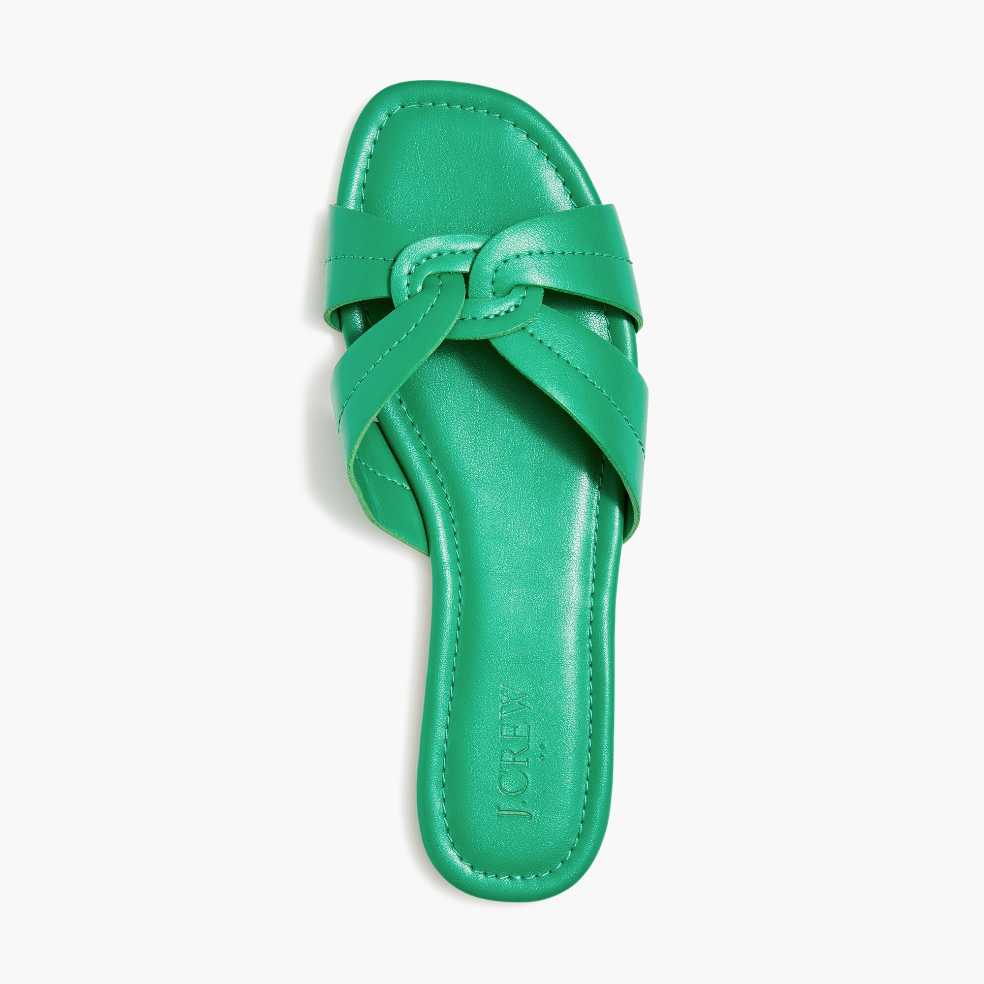 Stitched slide sandals