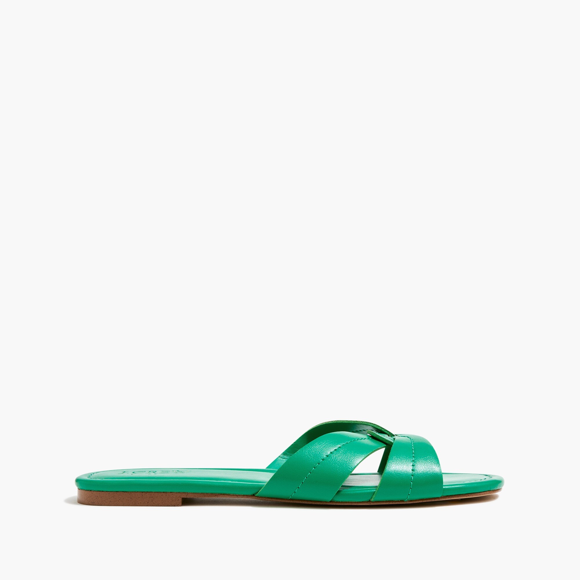 Stitched slide sandals
