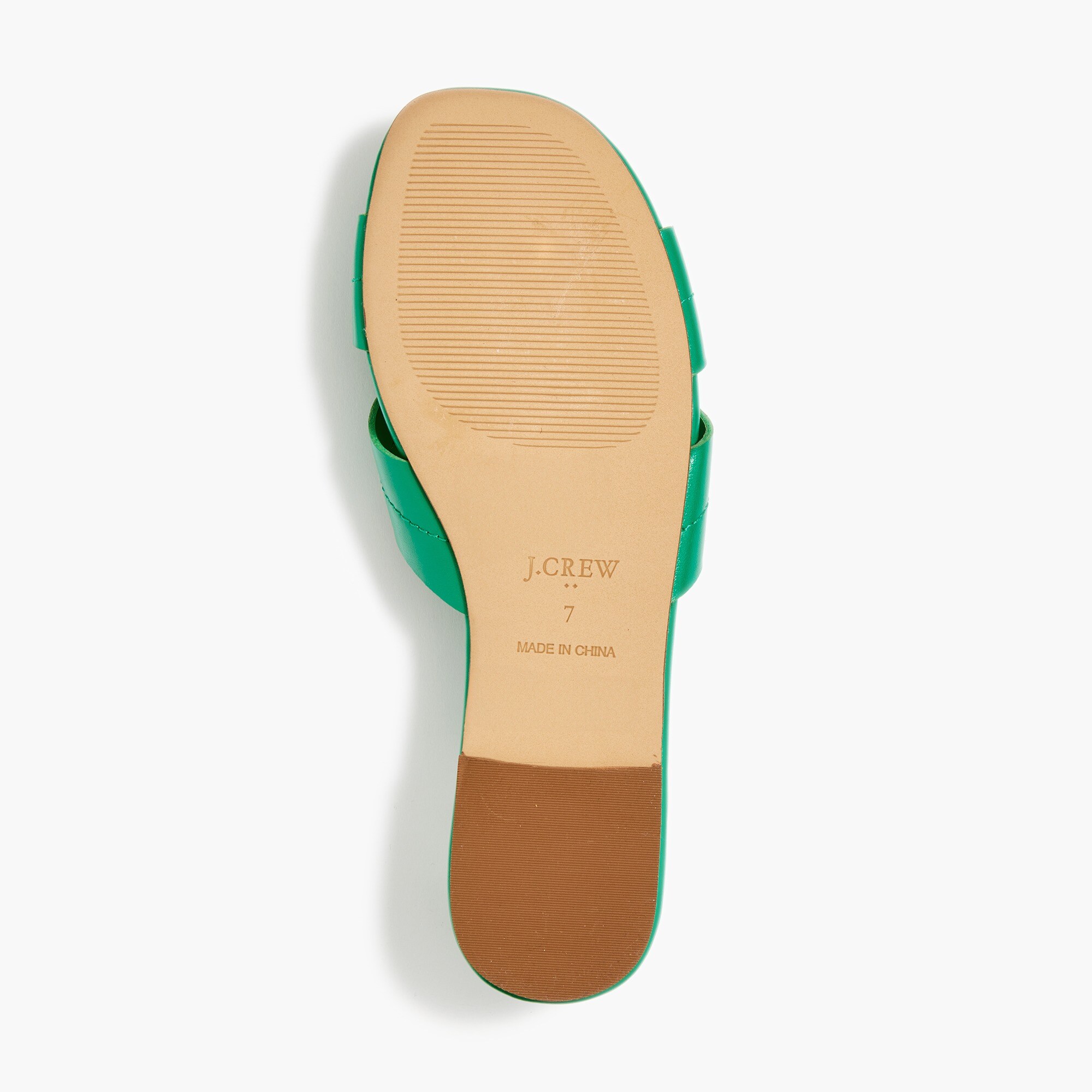 Stitched slide sandals