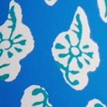 Ruched plunge floral-print tankini top BRIGHT GROTTO WHITE