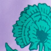 Ruched plunge floral-print tankini top ICED LILC AQUA