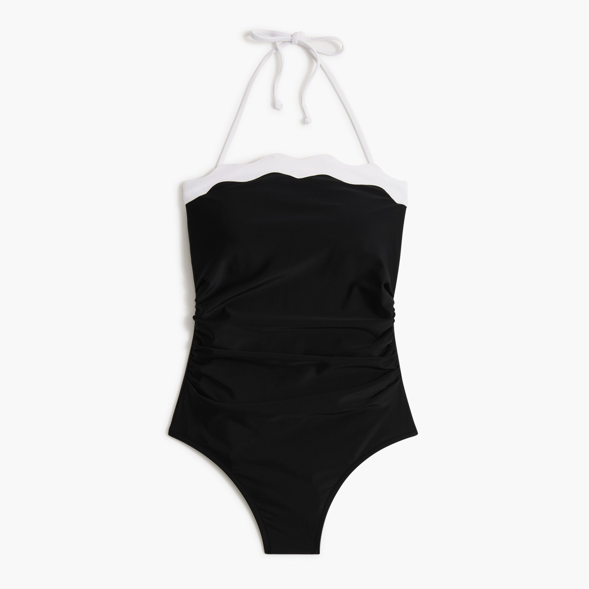 Scalloped one-piece swimsuit
