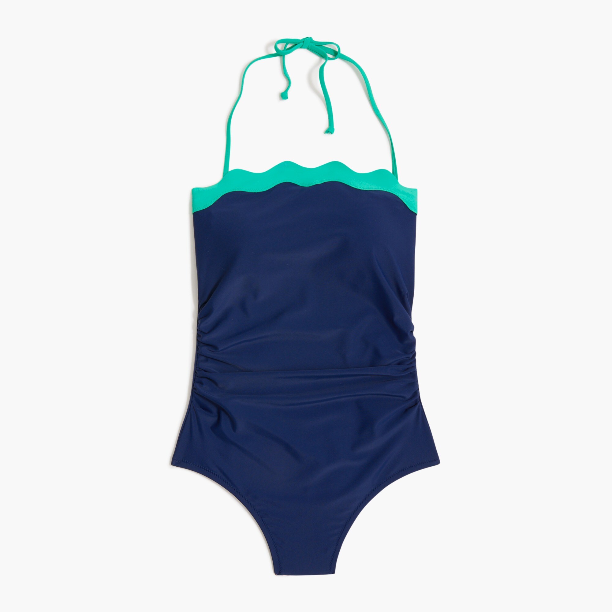 Scalloped one-piece swimsuit