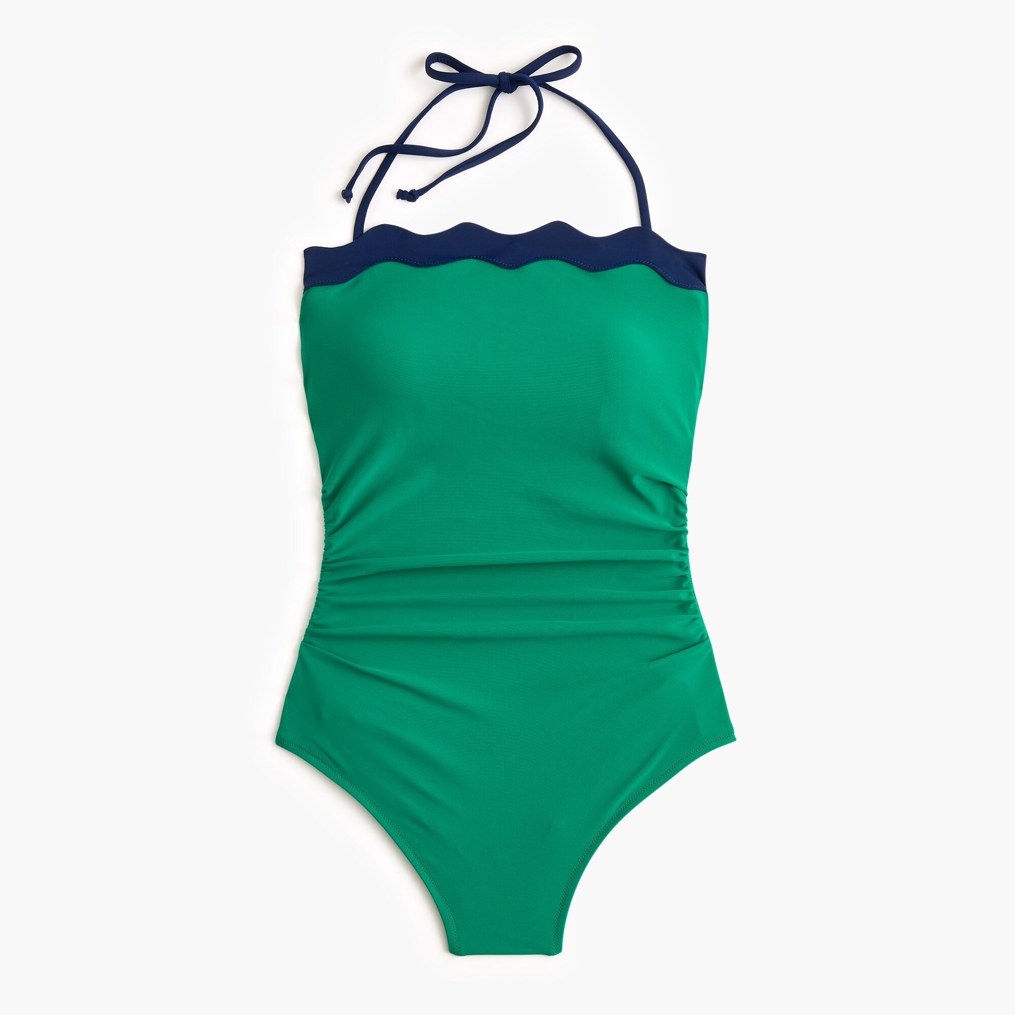 womens Scalloped one-piece swimsuit