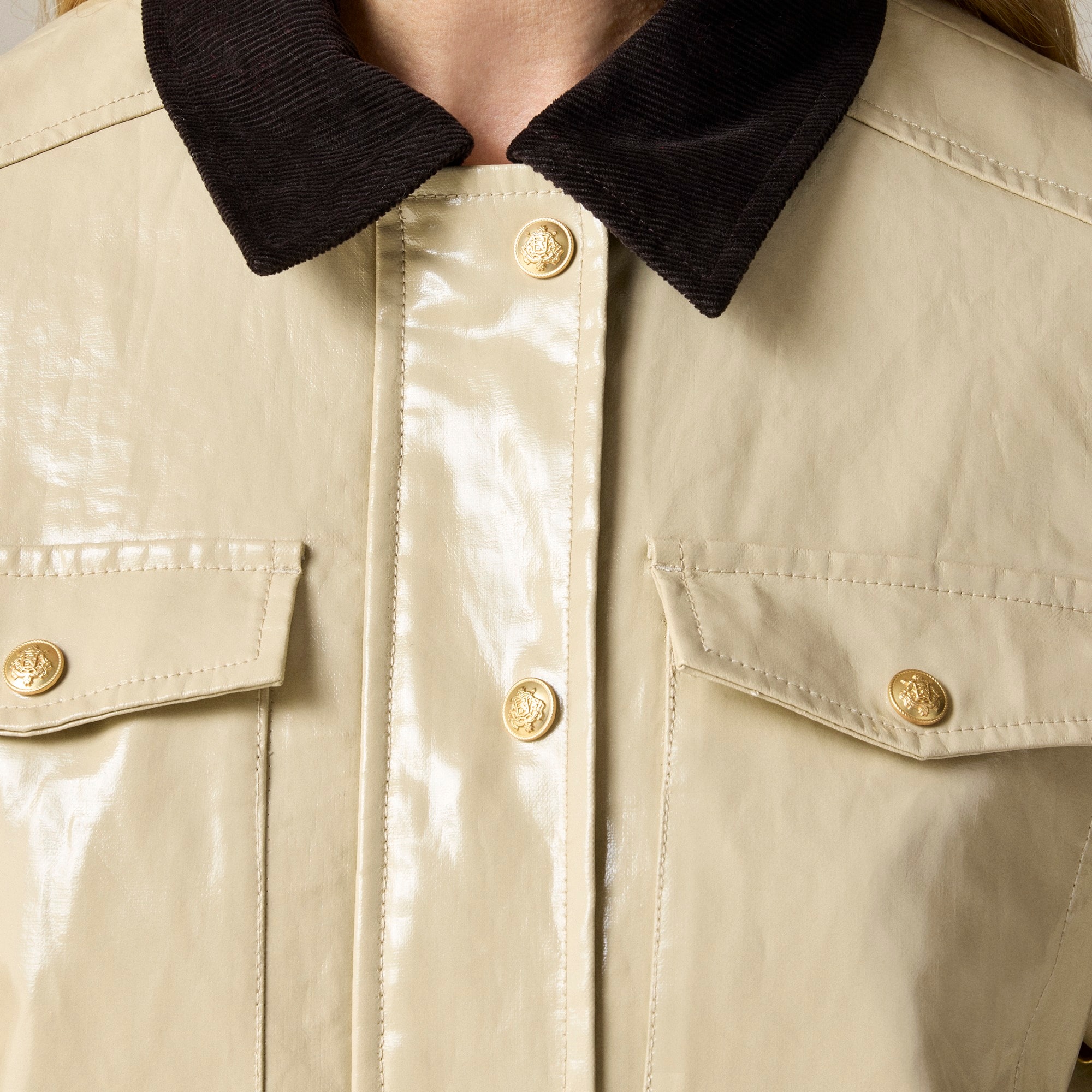 Collection Barn Jacket™ in laminated linen