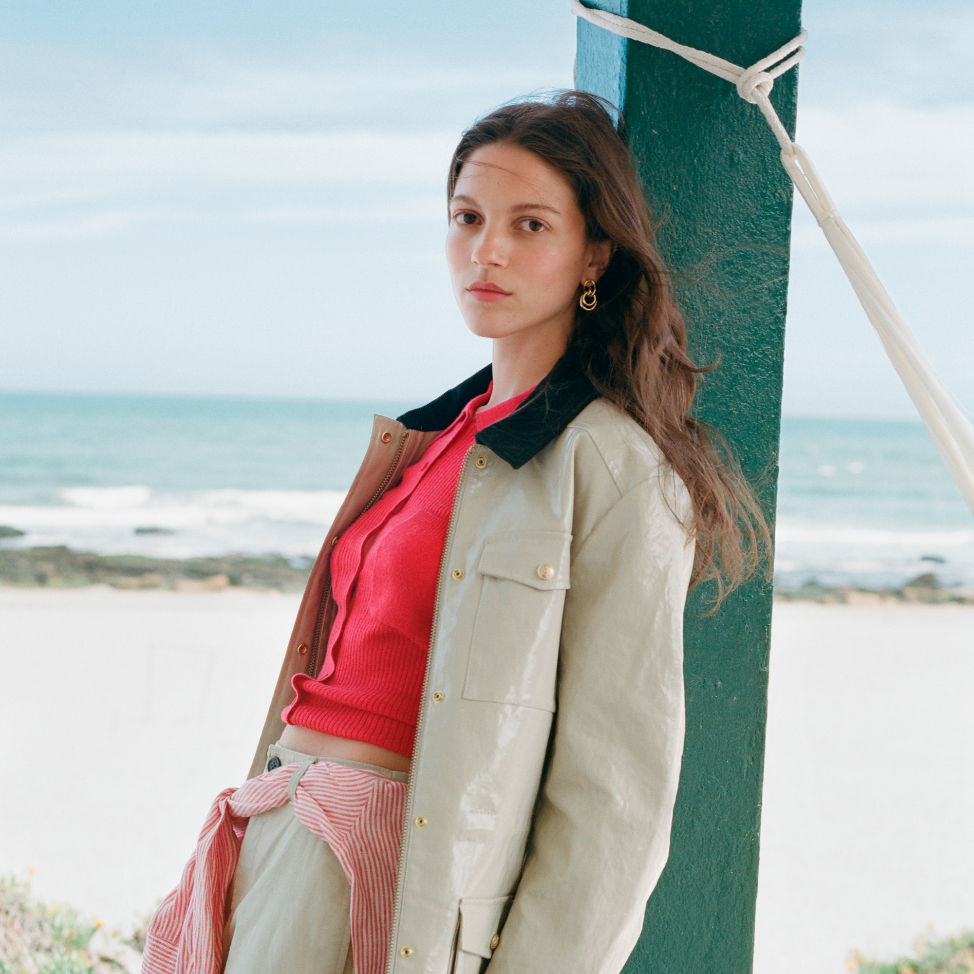 Collection Barn Jacket™ in laminated linen