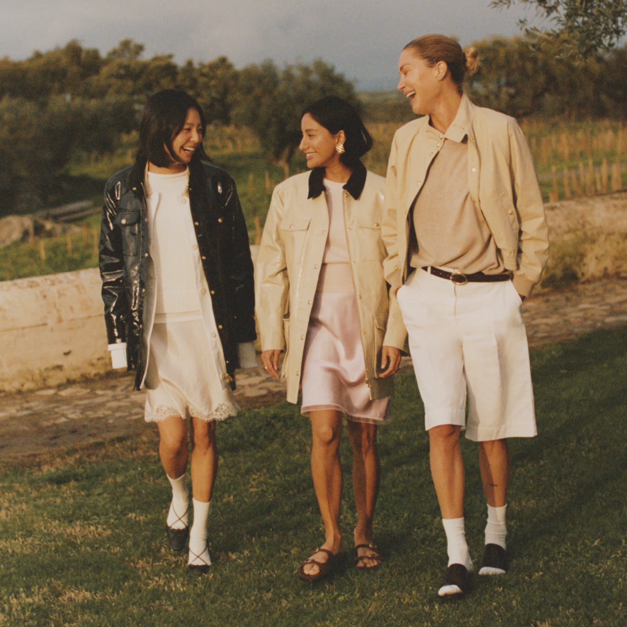 Collection Barn Jacket™ in laminated linen