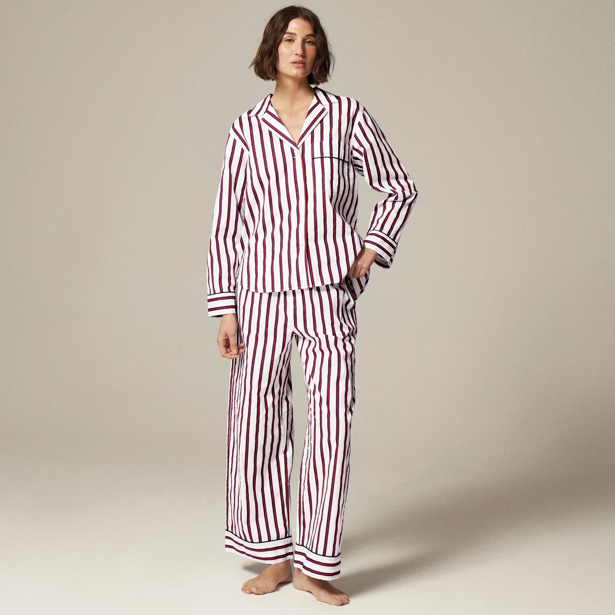  Cotton poplin pajama pant set