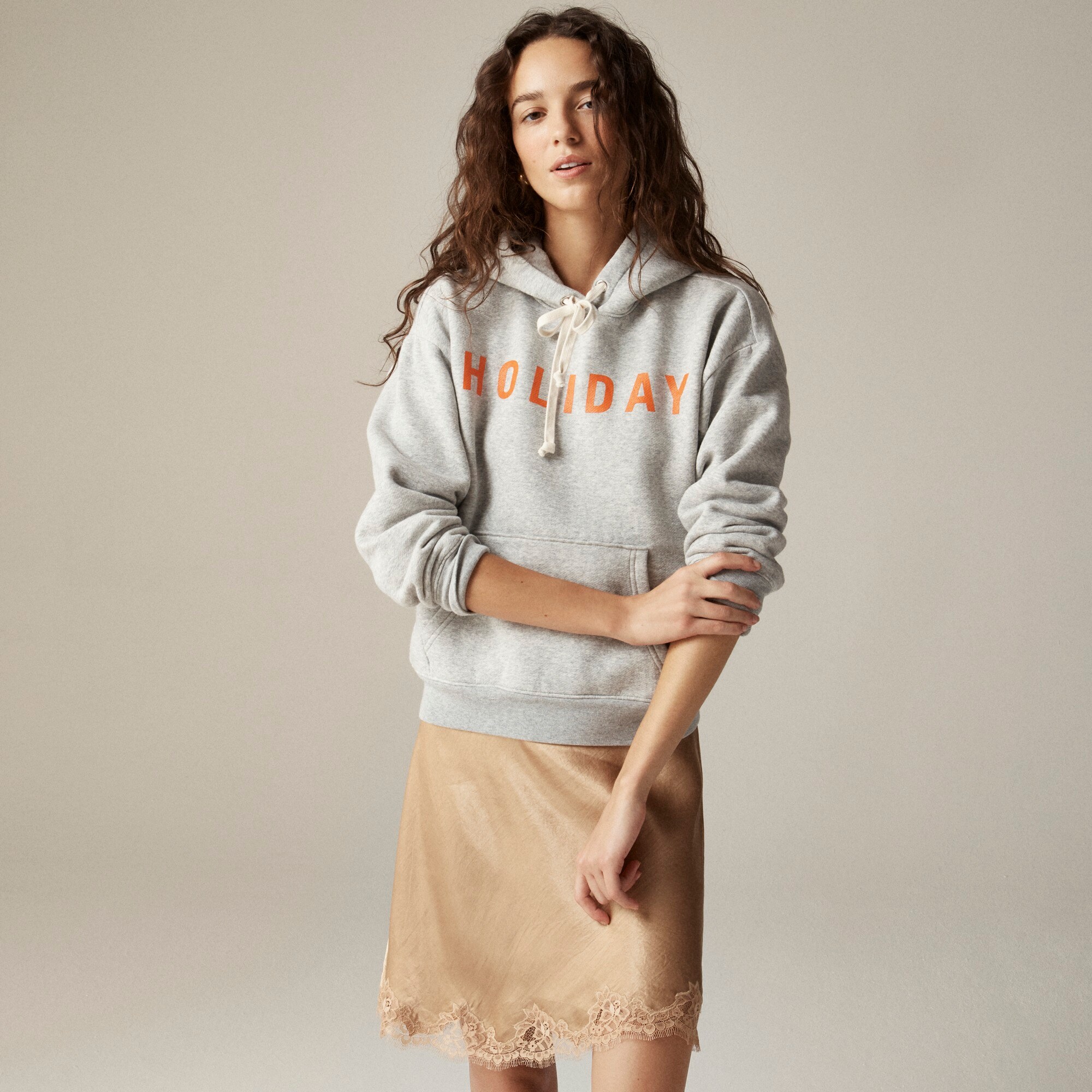 Limited-edition Holiday X J.Crew Heritage Fleece Hoodie For Women