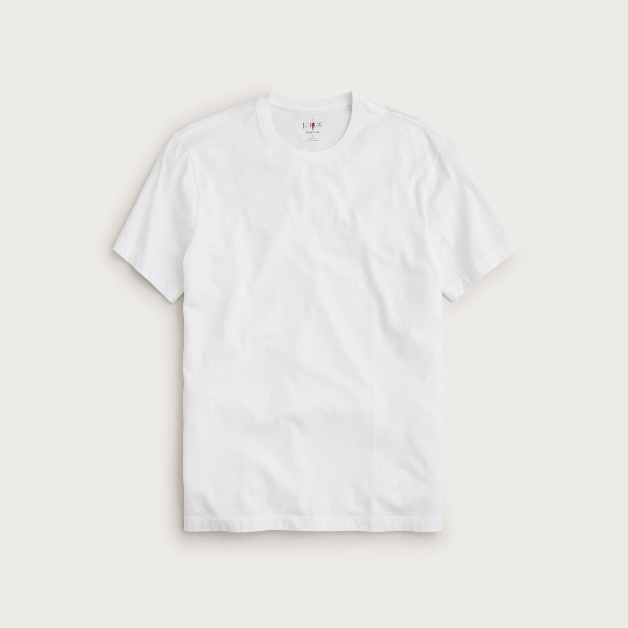 Vintage-wash cotton short-sleeve T-shirt
