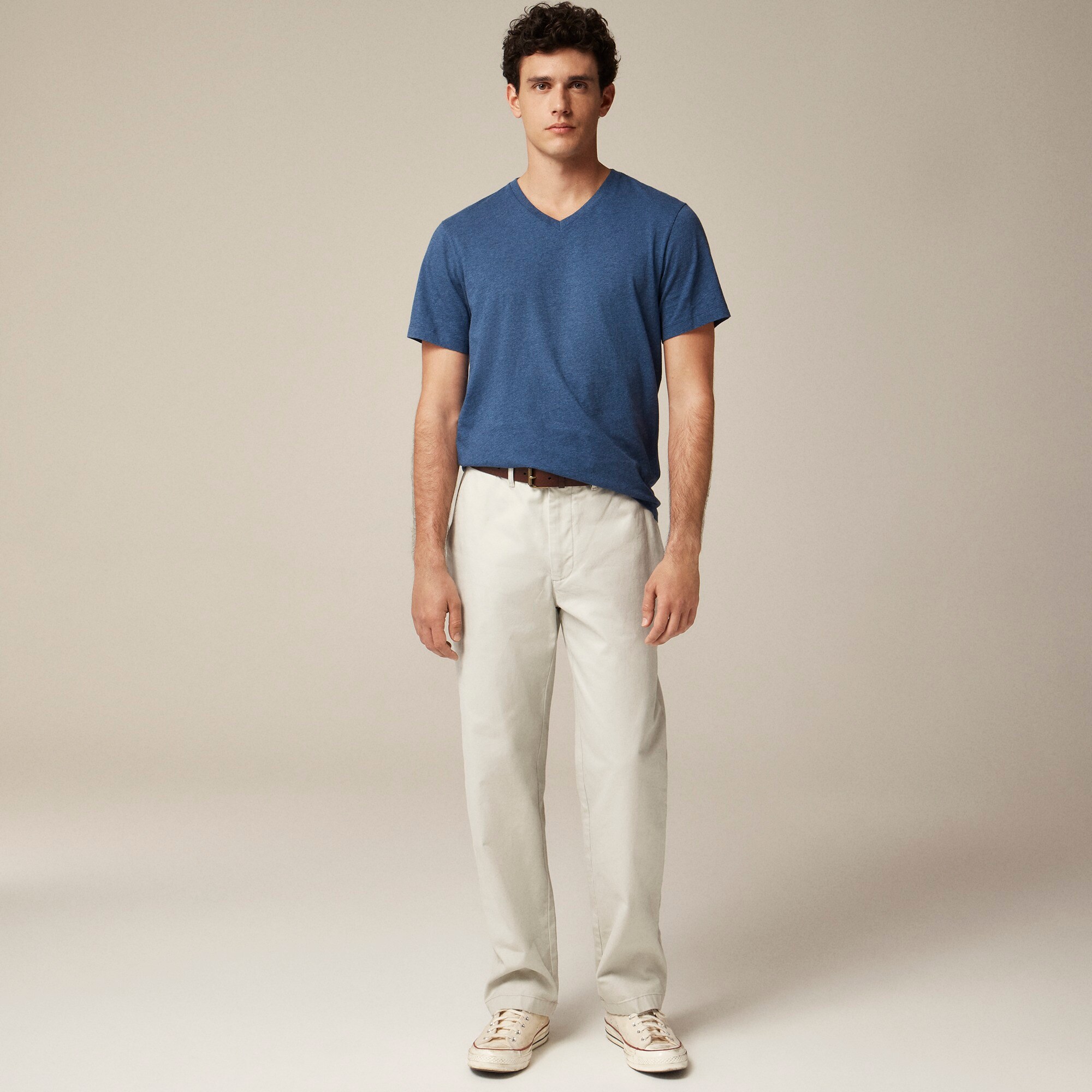 Broken-in V-neck T-shirt