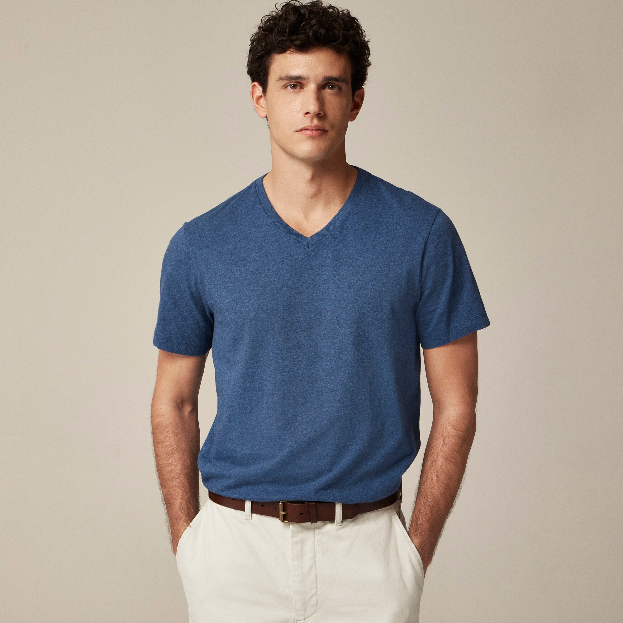 Broken-in V-neck T-shirt