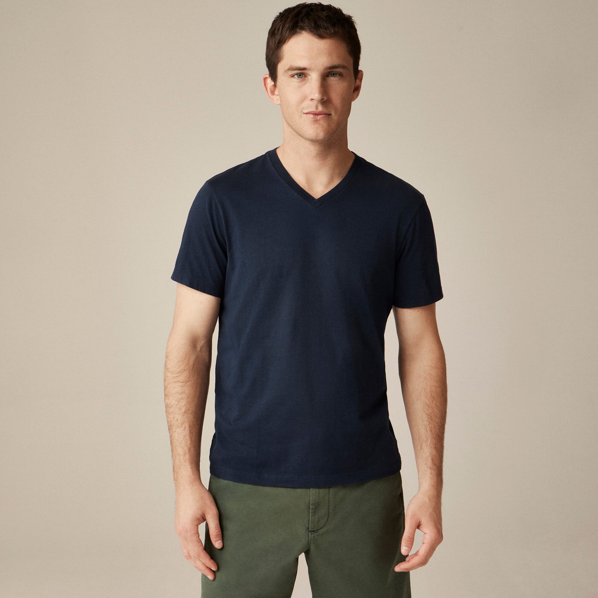Broken-in V-neck T-shirt