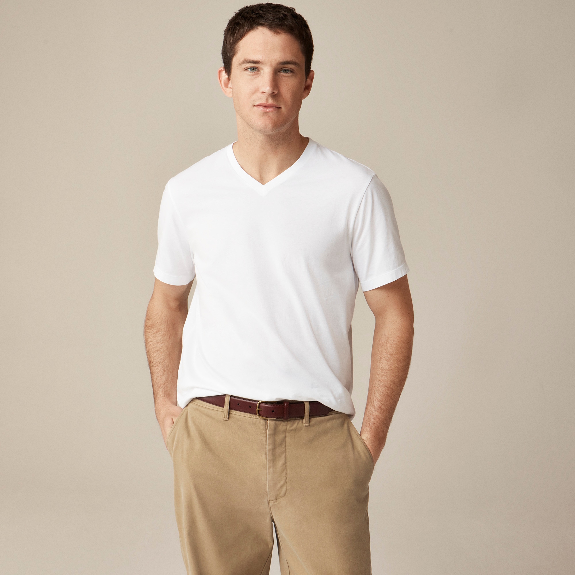 mens Broken-in V-neck T-shirt