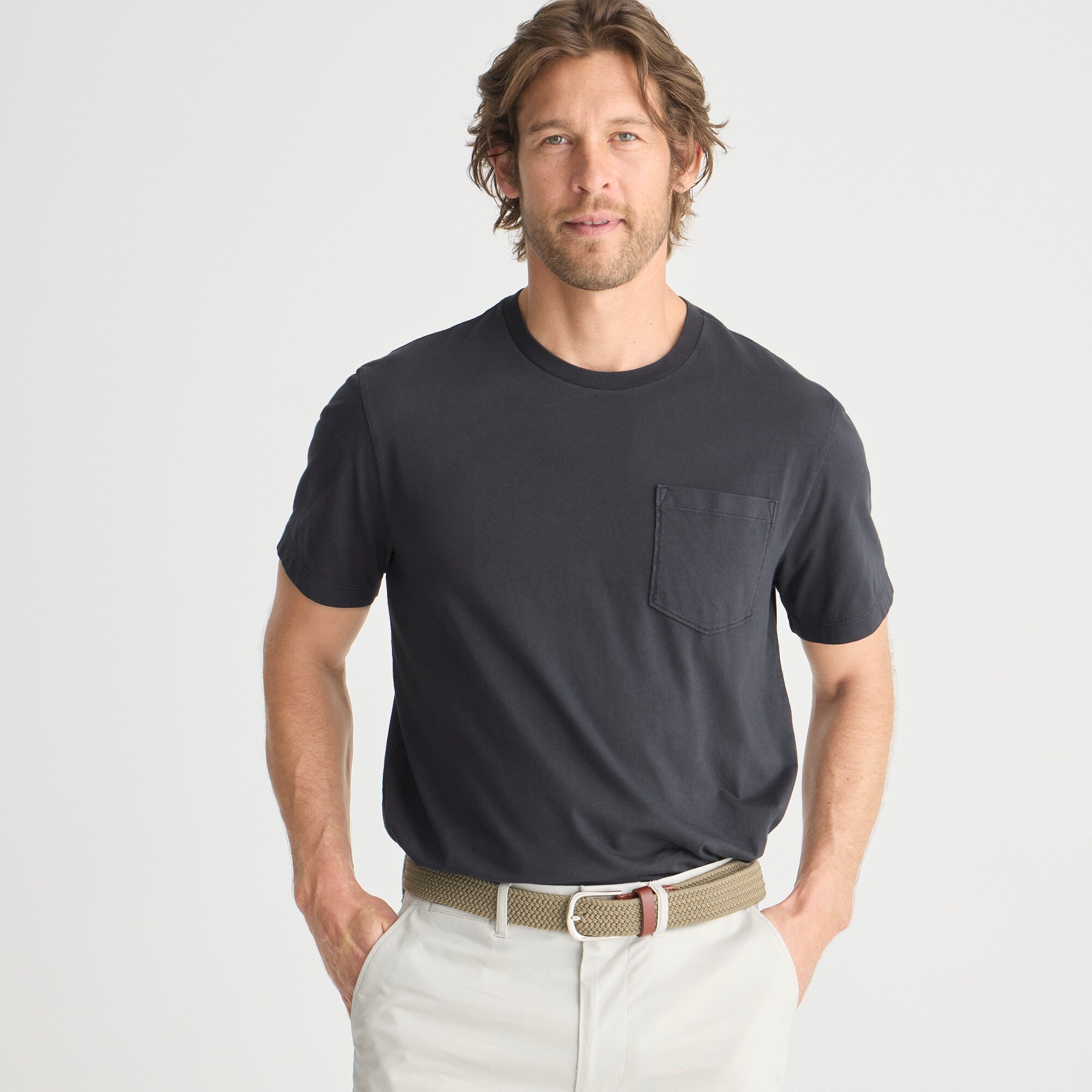 mens Broken-in pocket T-shirt