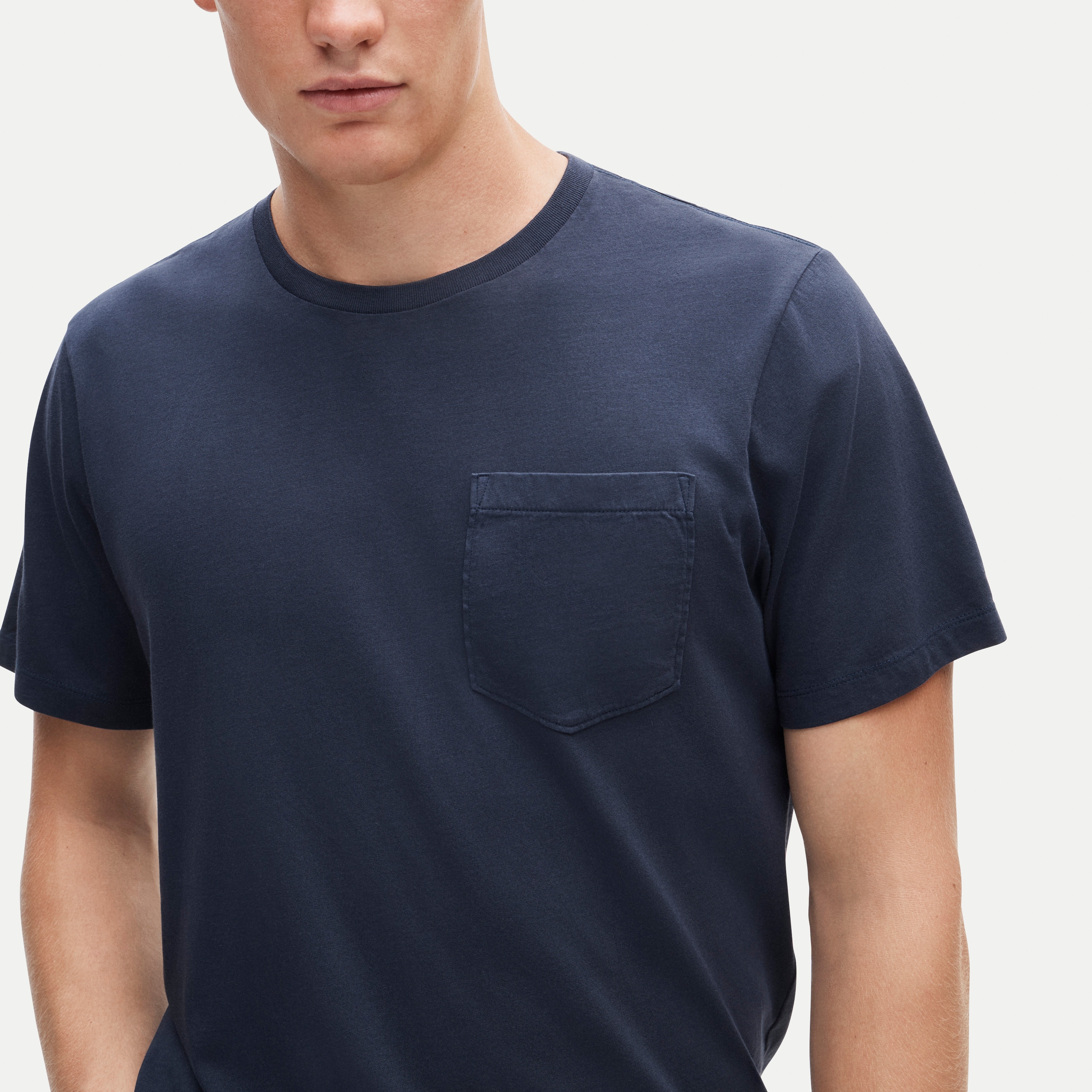 Broken-in pocket T-shirt