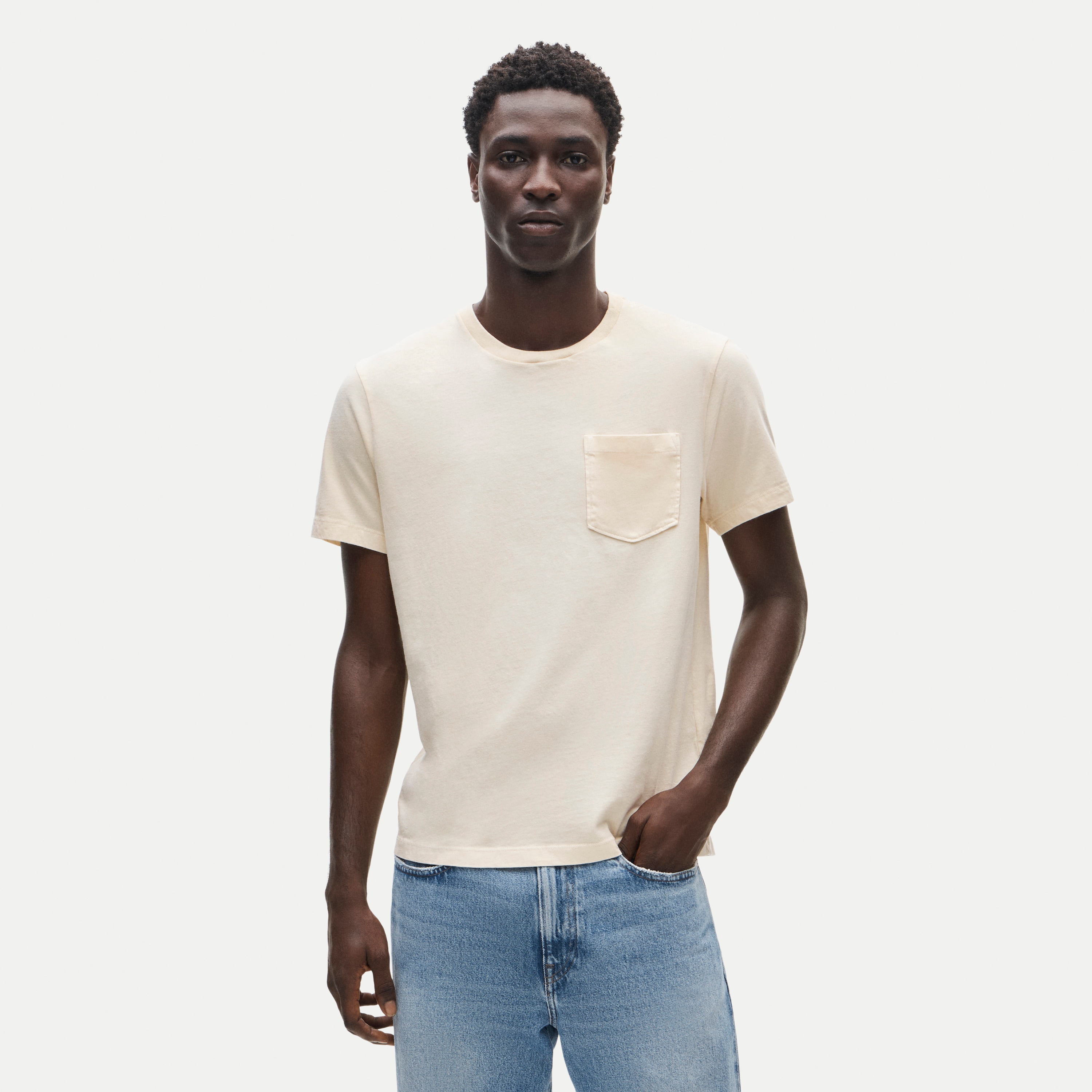 Broken-in pocket T-shirt