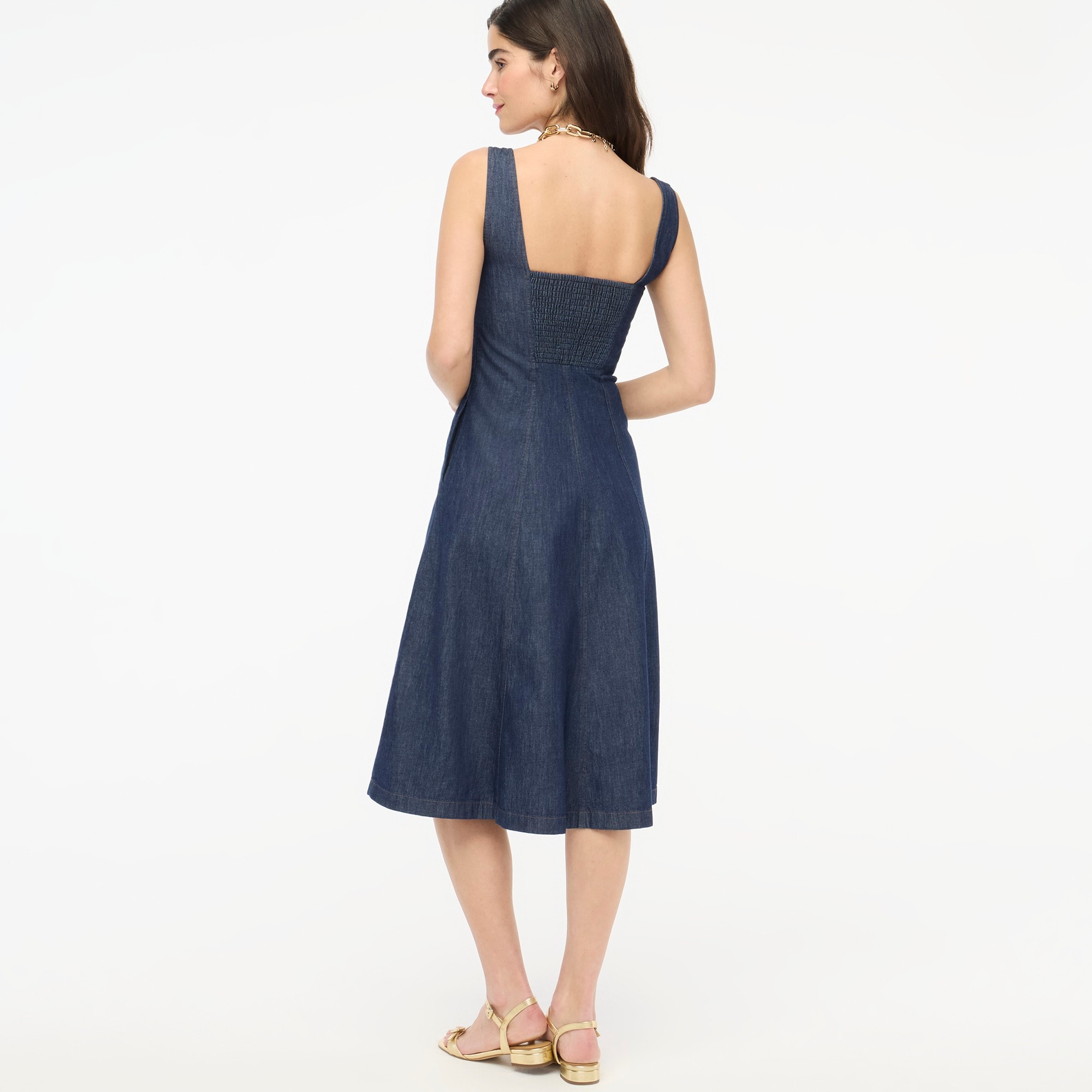 Chambray midi dress