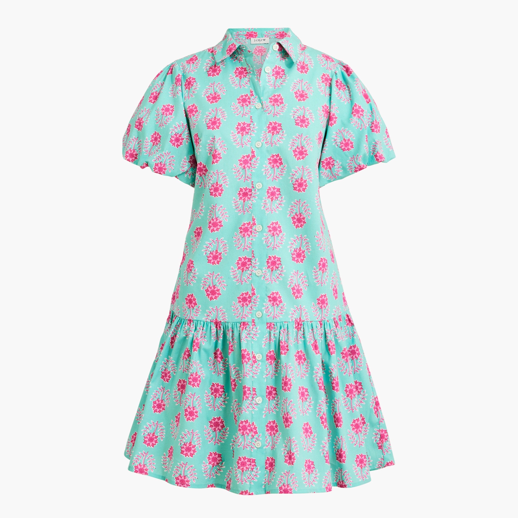 womens Bubble-sleeve mini dress