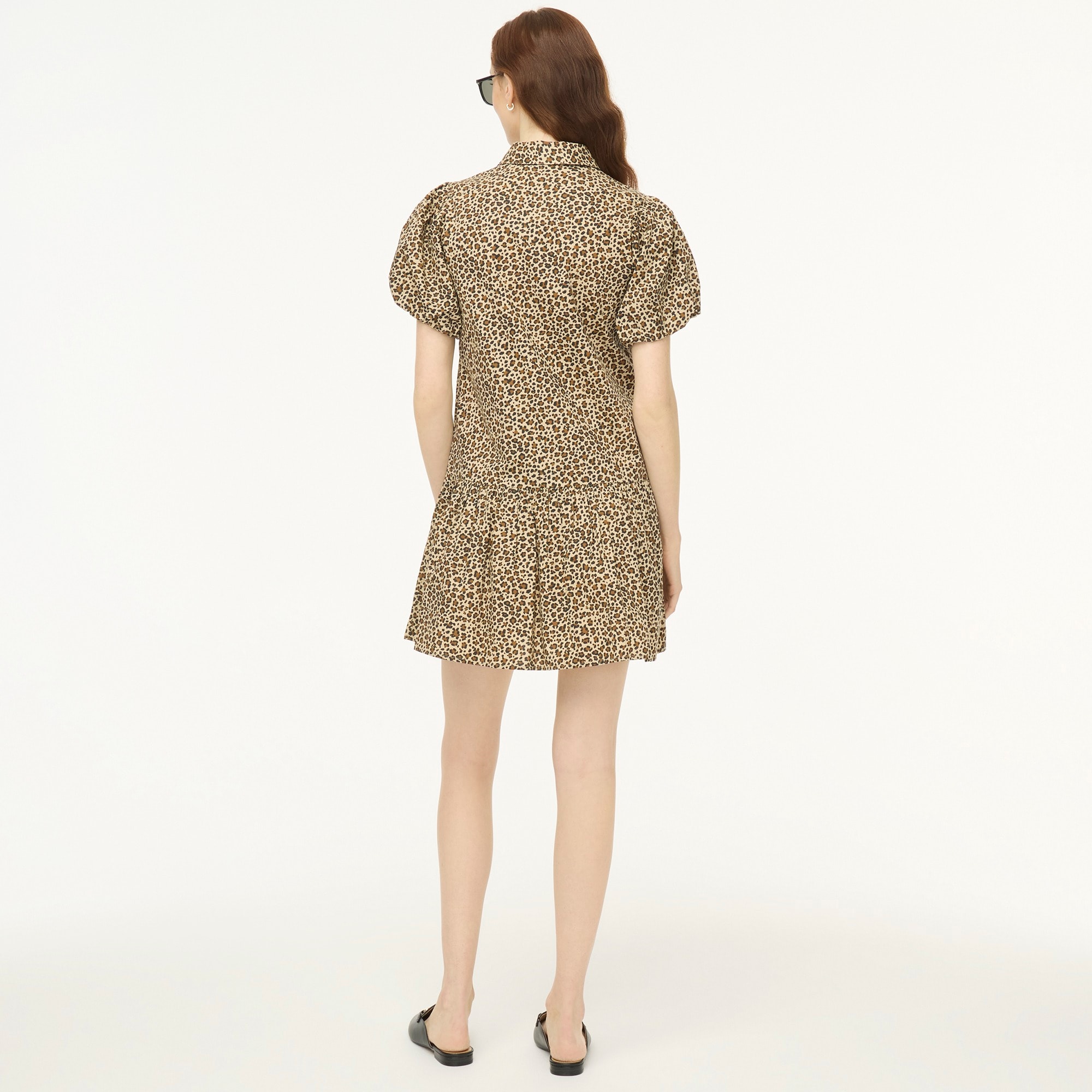 Bubble-sleeve mini dress