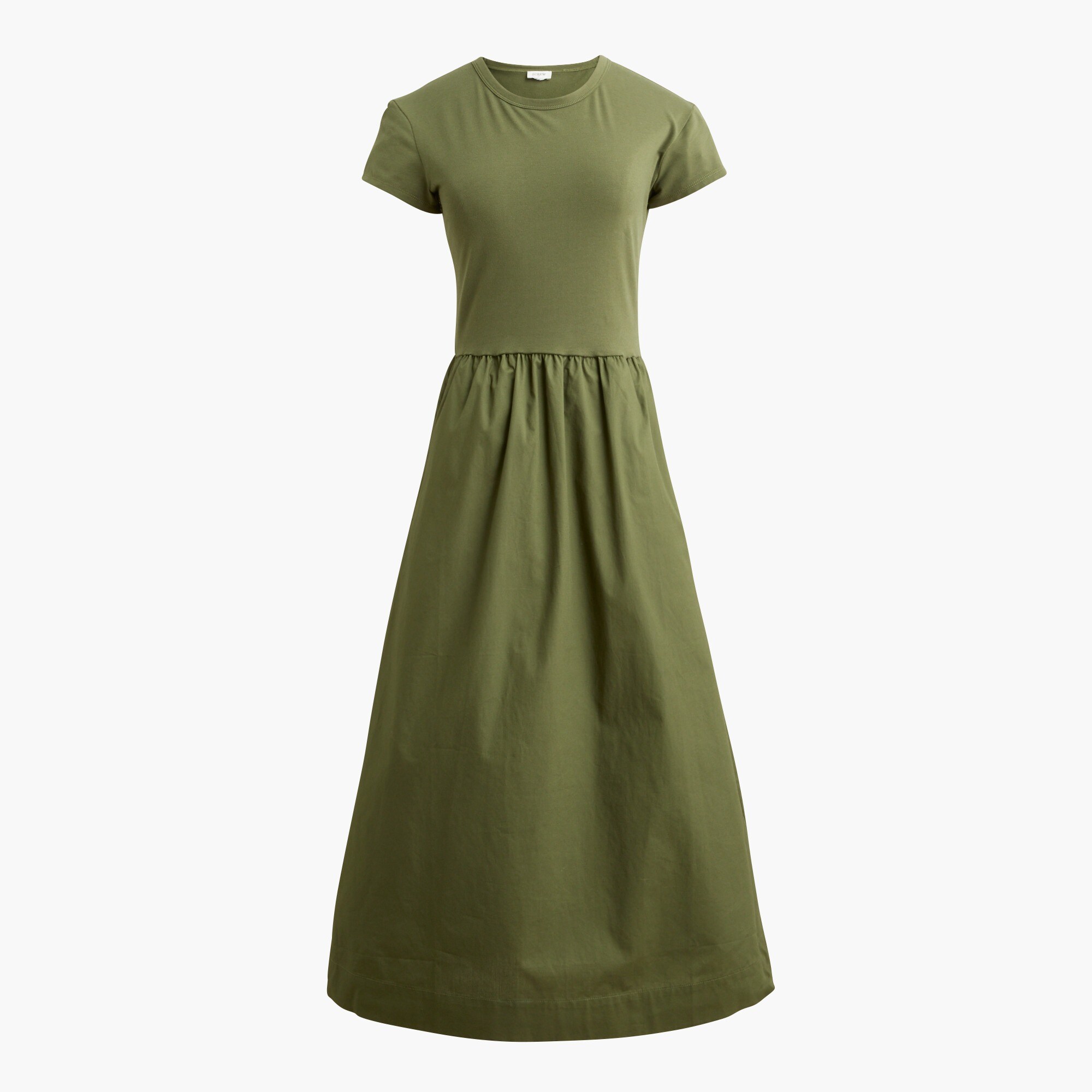 Short-sleeve knit mixy dress
