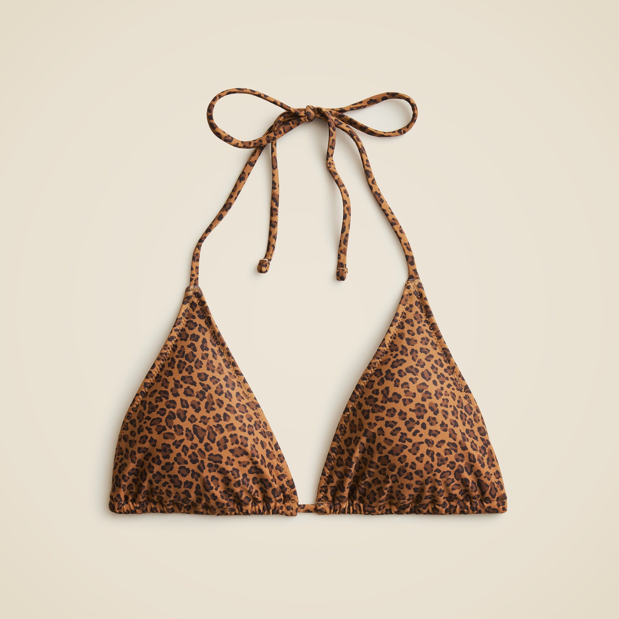  Perfect string bikini top in leopard print