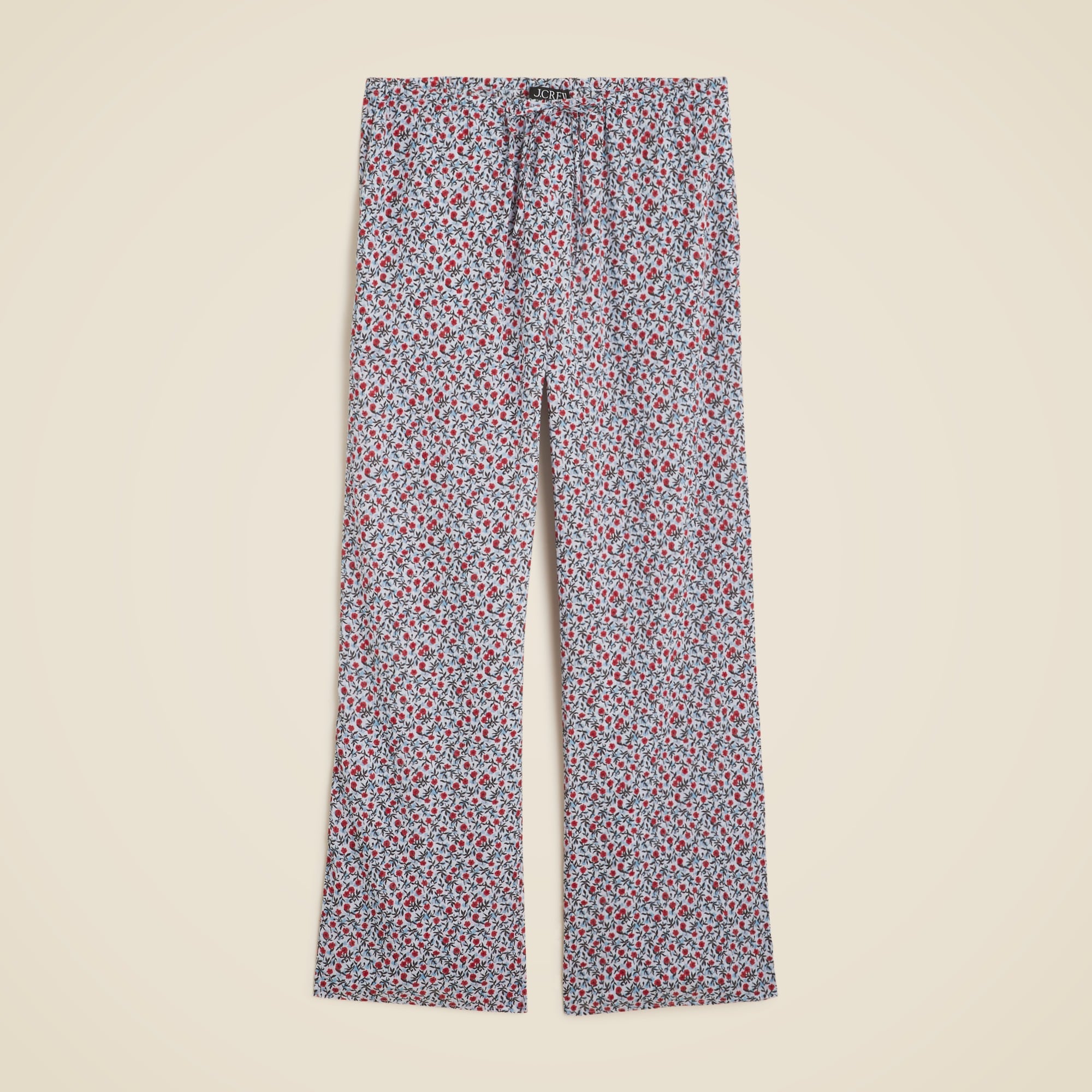  Cotton relaxed pant in poppy print