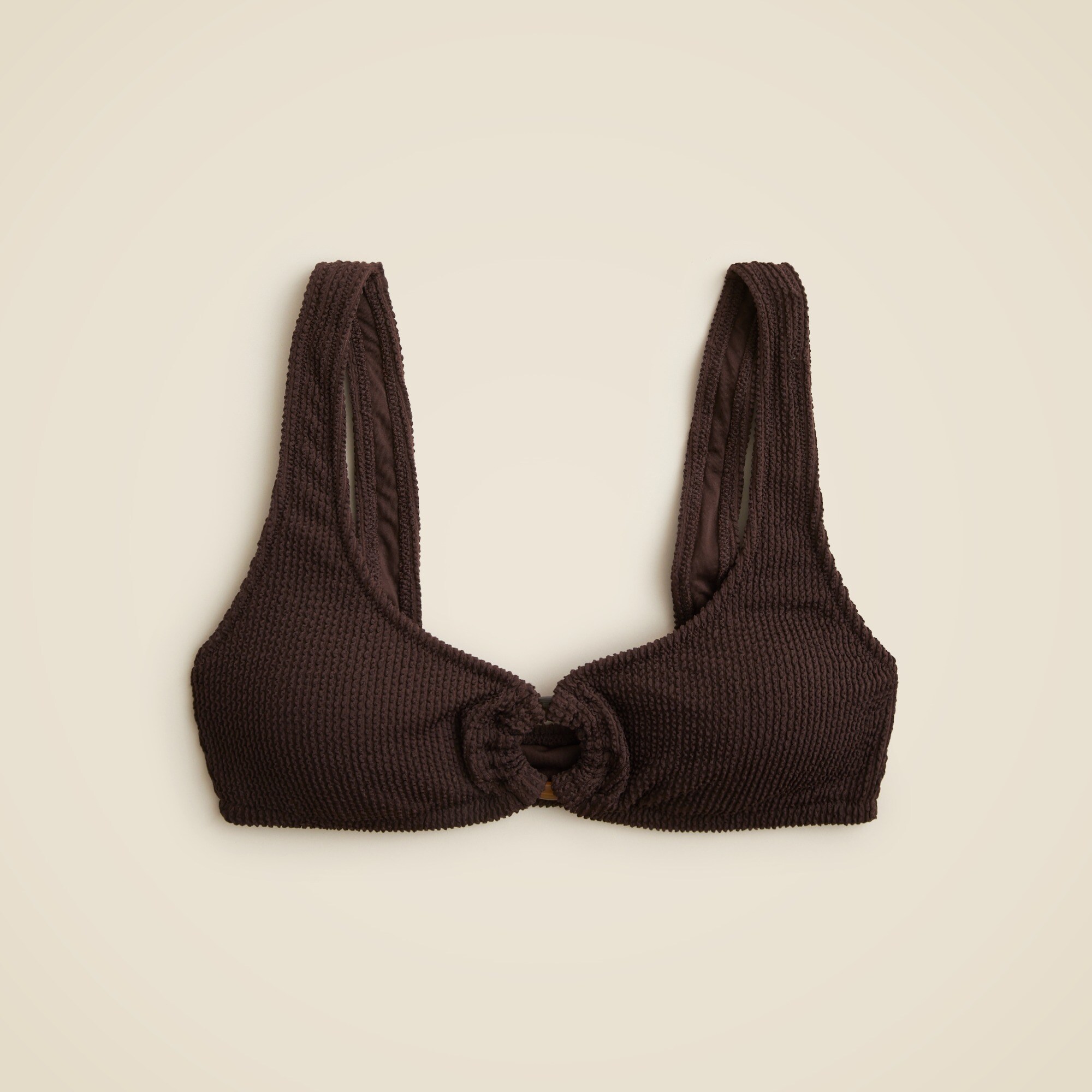 womens Claudia O-ring scrunchie bikini top
