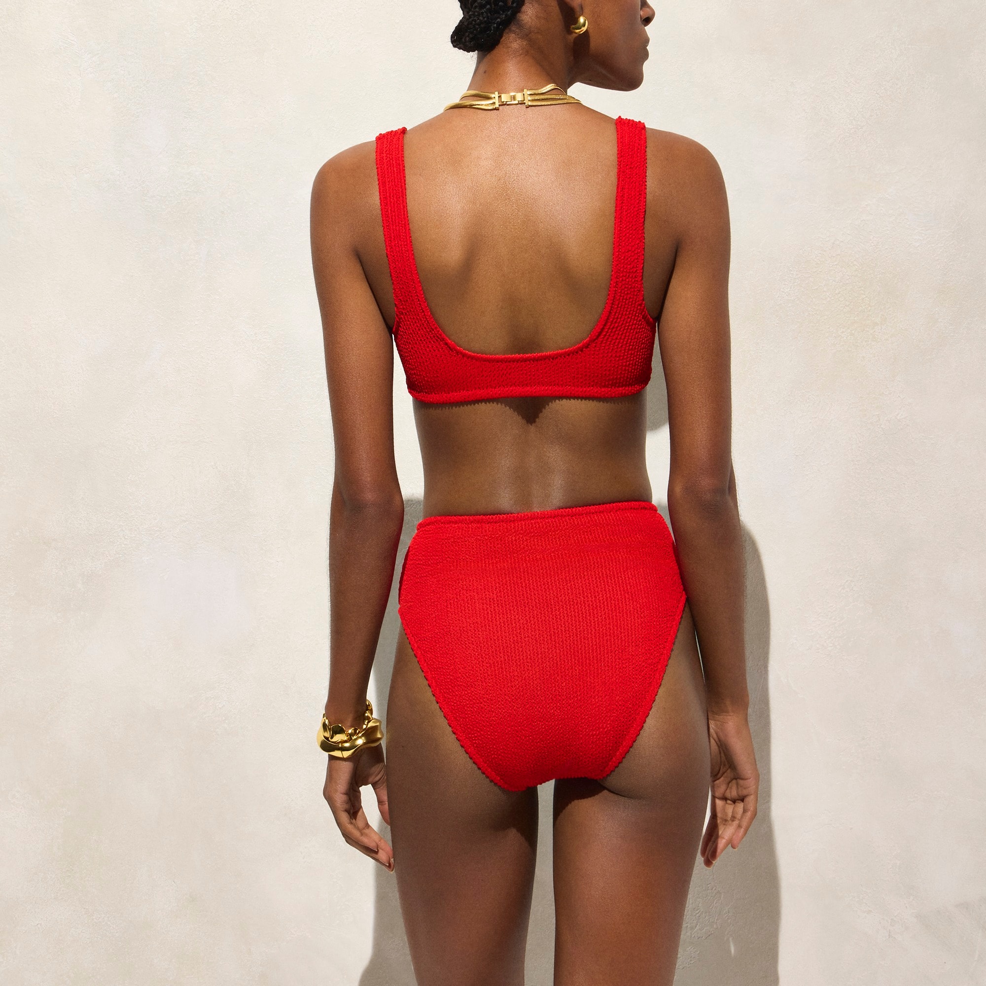 Claudia O-ring scrunchie bikini top - image 4