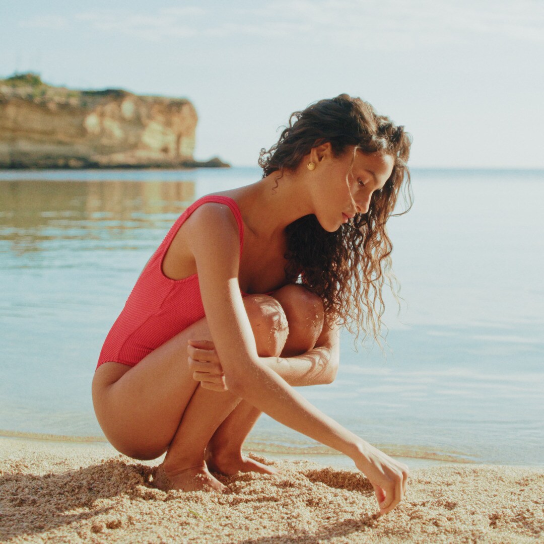 Claudia scrunchie one-piece
