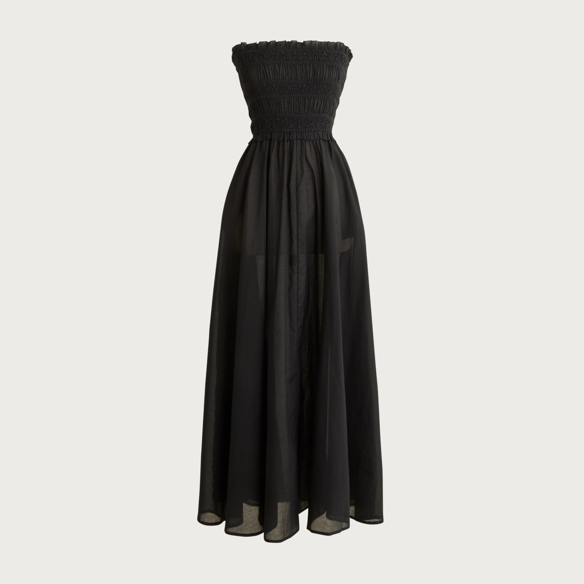 black dress hot Black Crochet Double Slit Cover Up Maxi Dress main image 0