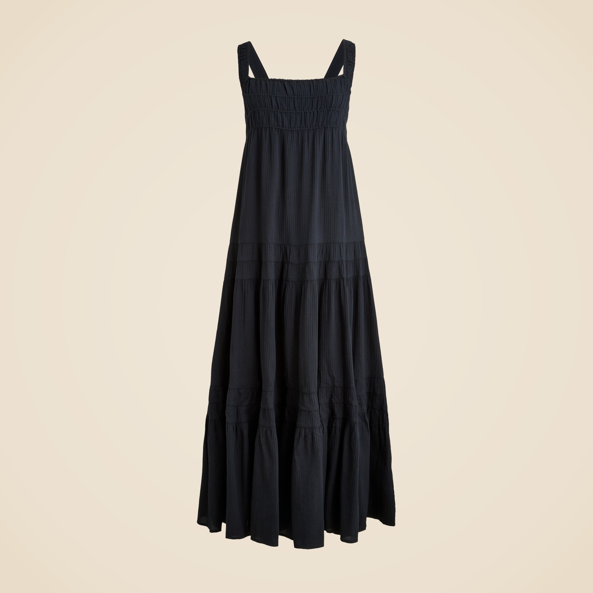 J.Crew: Airy Gauze Tiered Maxi Dress For Women