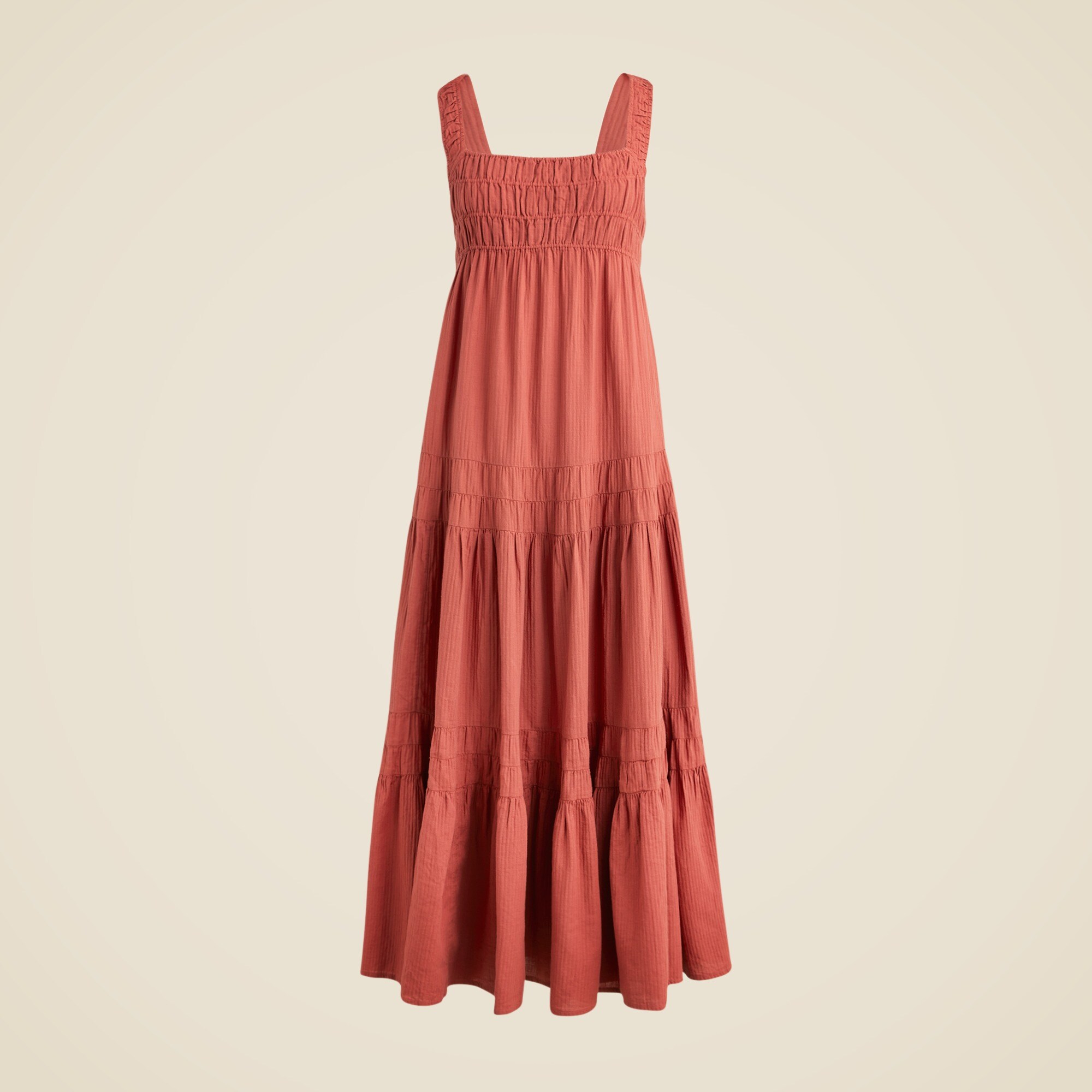 Airy Gauze Tiered Maxi Dress For Women | J.Crew
