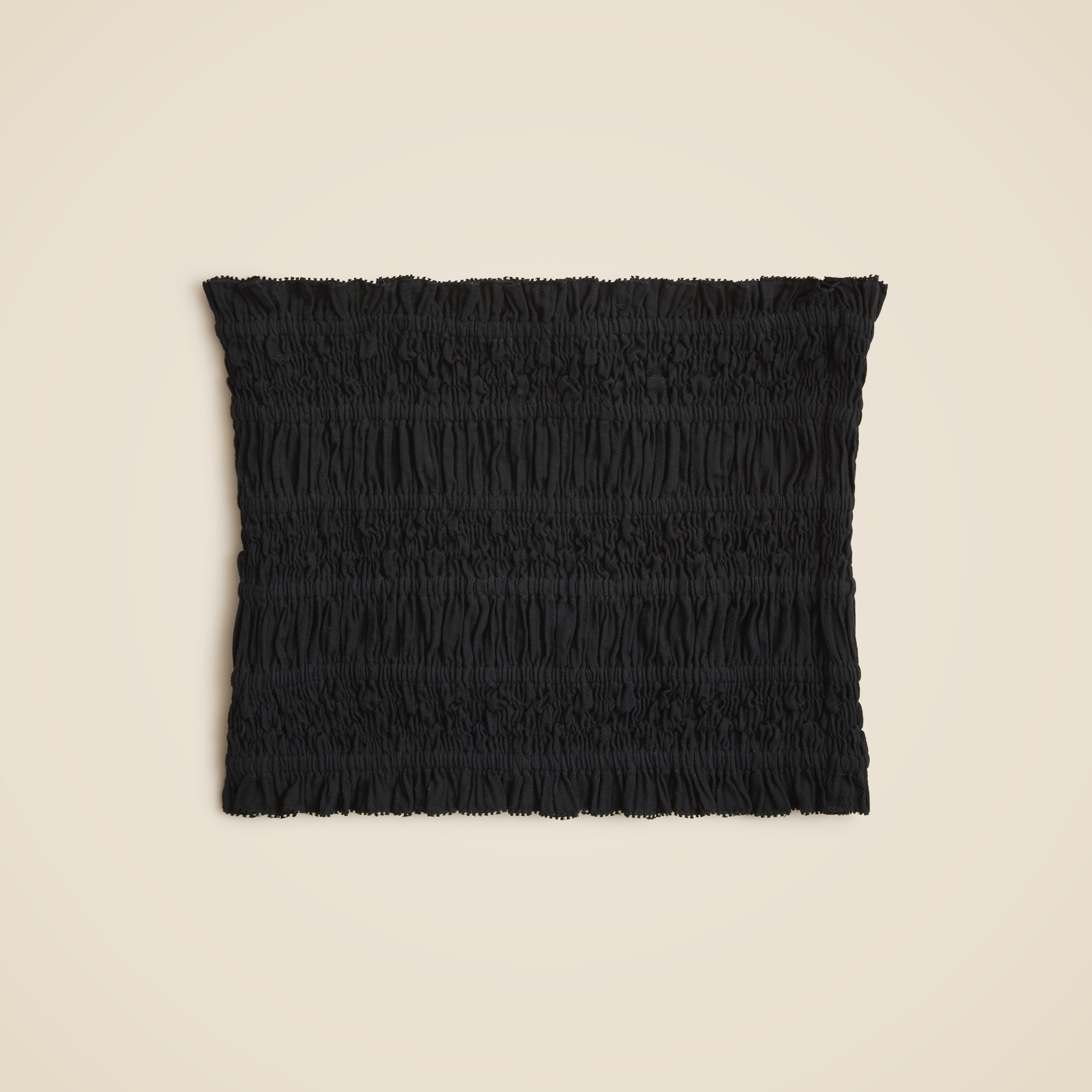  Airy gauze smocked tube top
