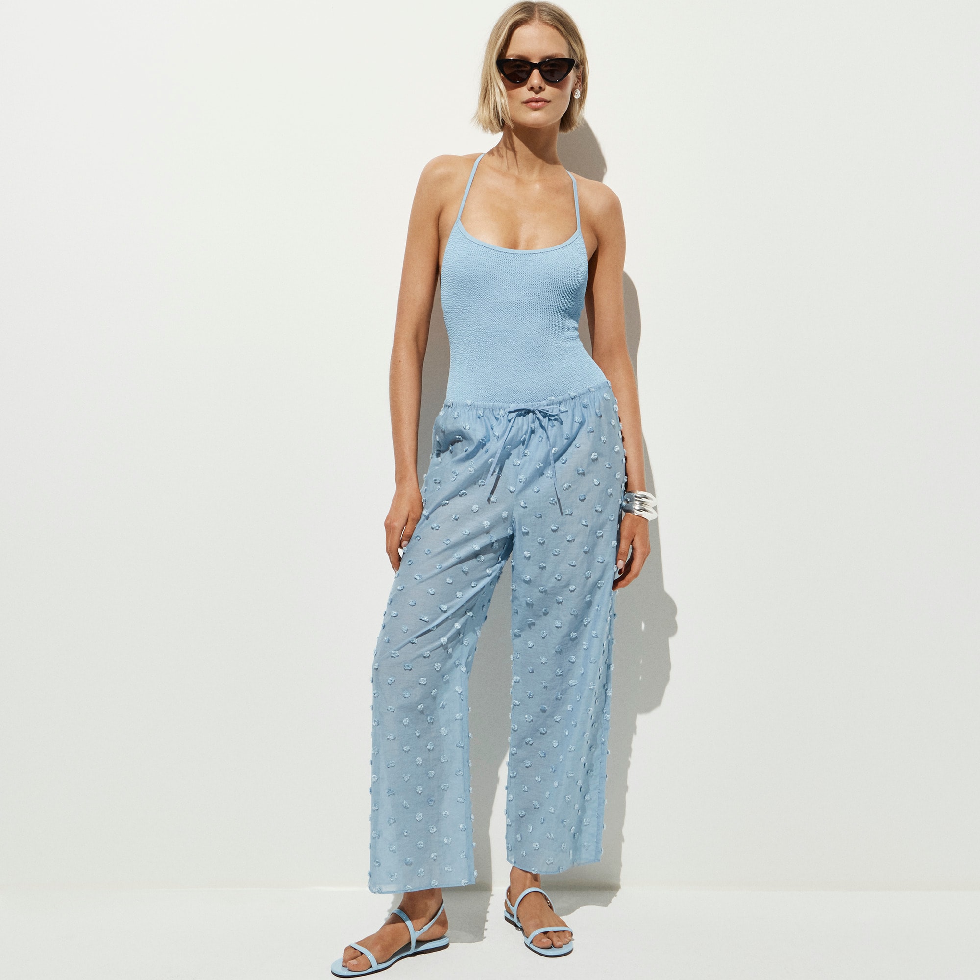 Beach pant with pom-poms - image 2